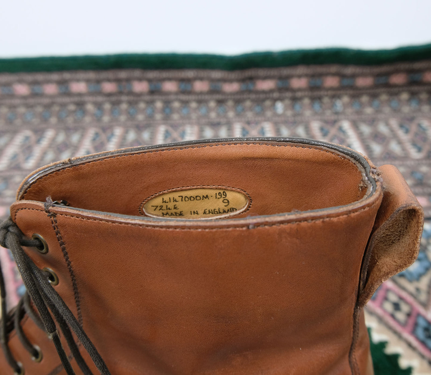 Alfred Sargent, brown balmoral boots, size 8UK, RRP 840e