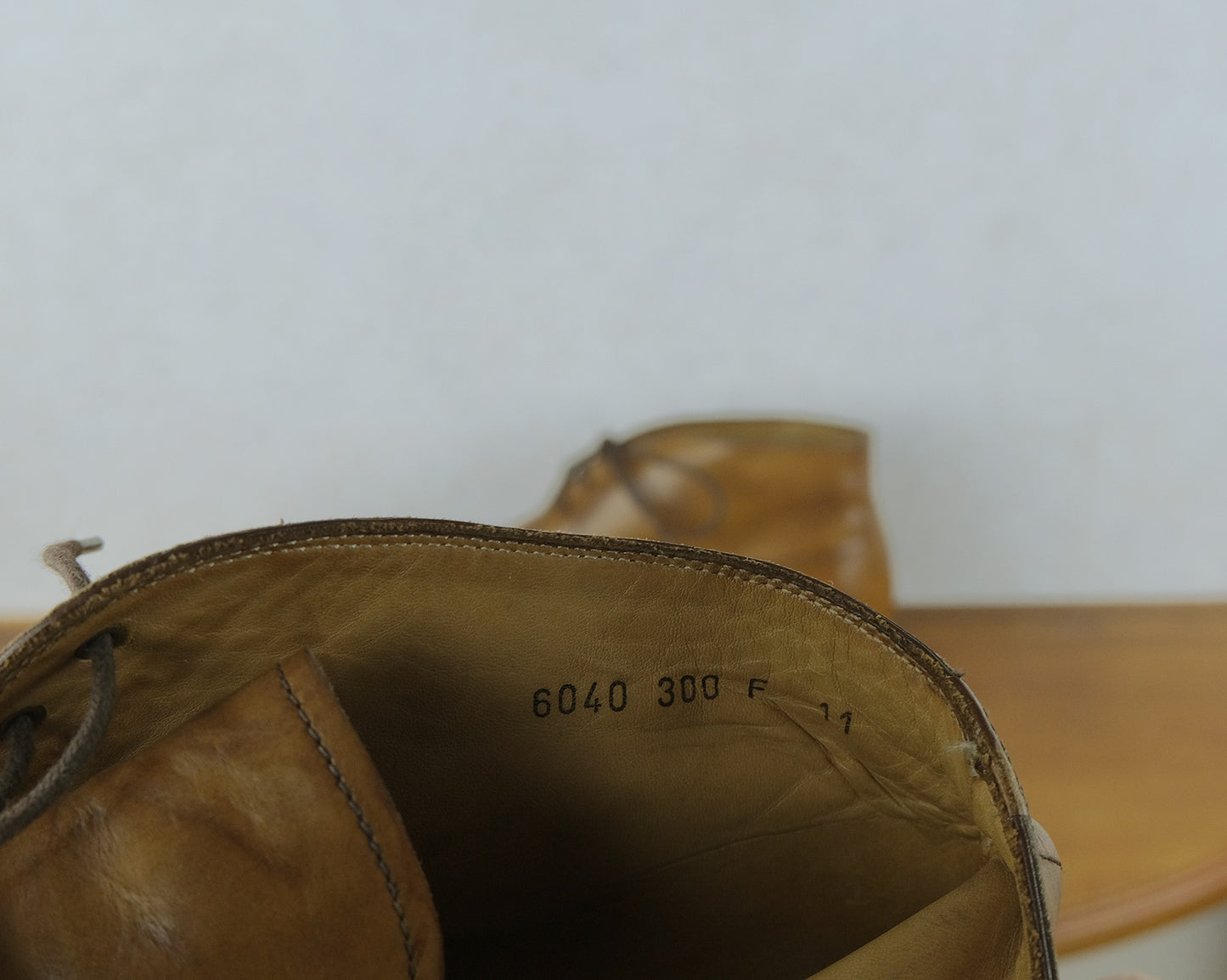Altan Bottier, ruskeat varsikengät, koko 43, chukka-malli, patinoitu