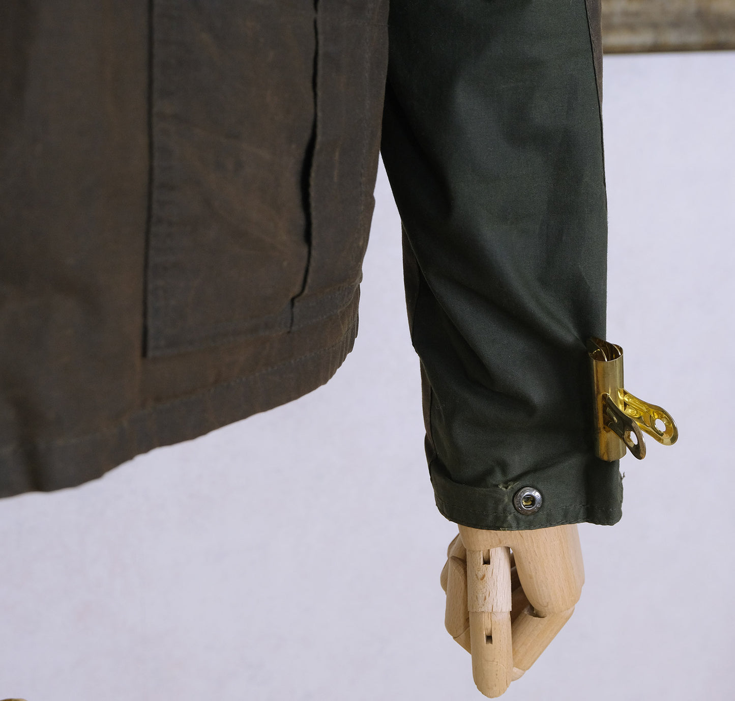 Barbour, vihreä vahakangastakki, koko S, International