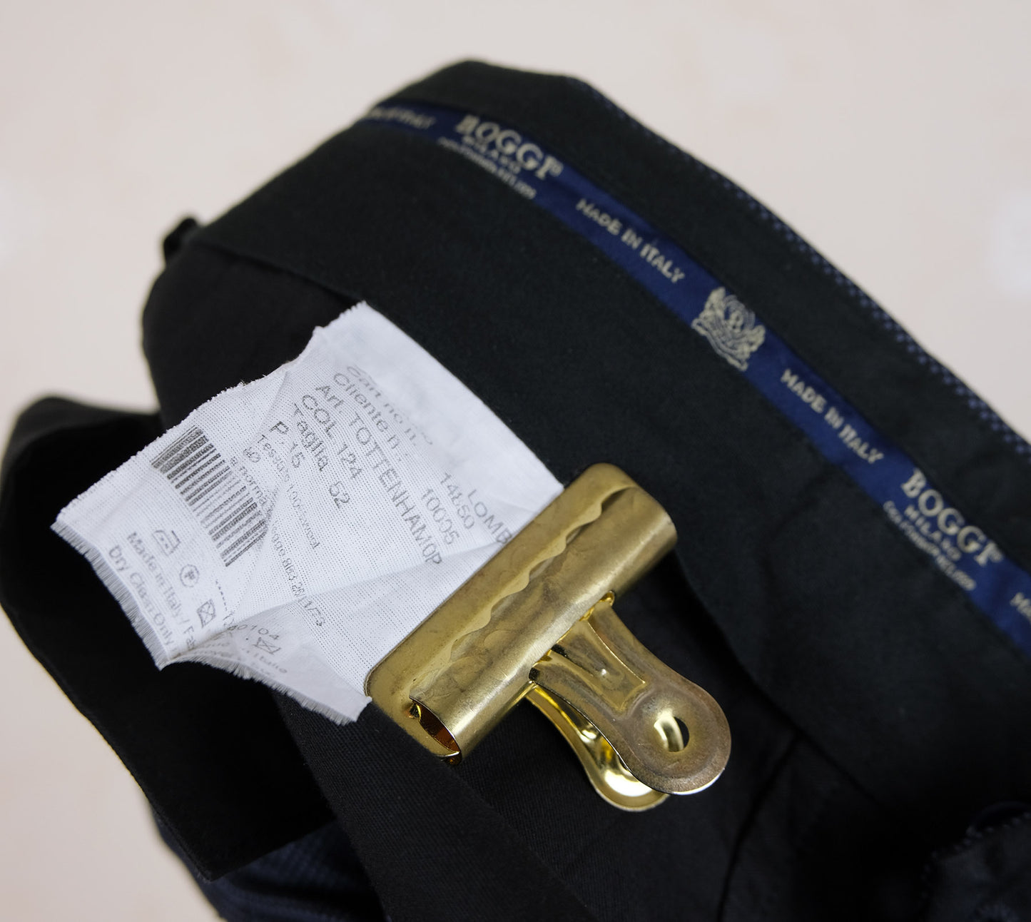 Boggi, navy blue suit, size 40UK, slim