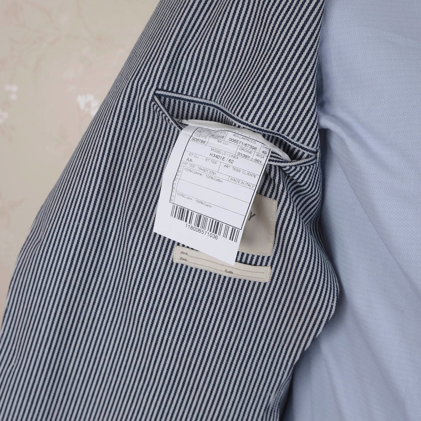 Boglioli, vaalea irtotakki, koko 48, hoikka, puuvillaa, rakenteeton