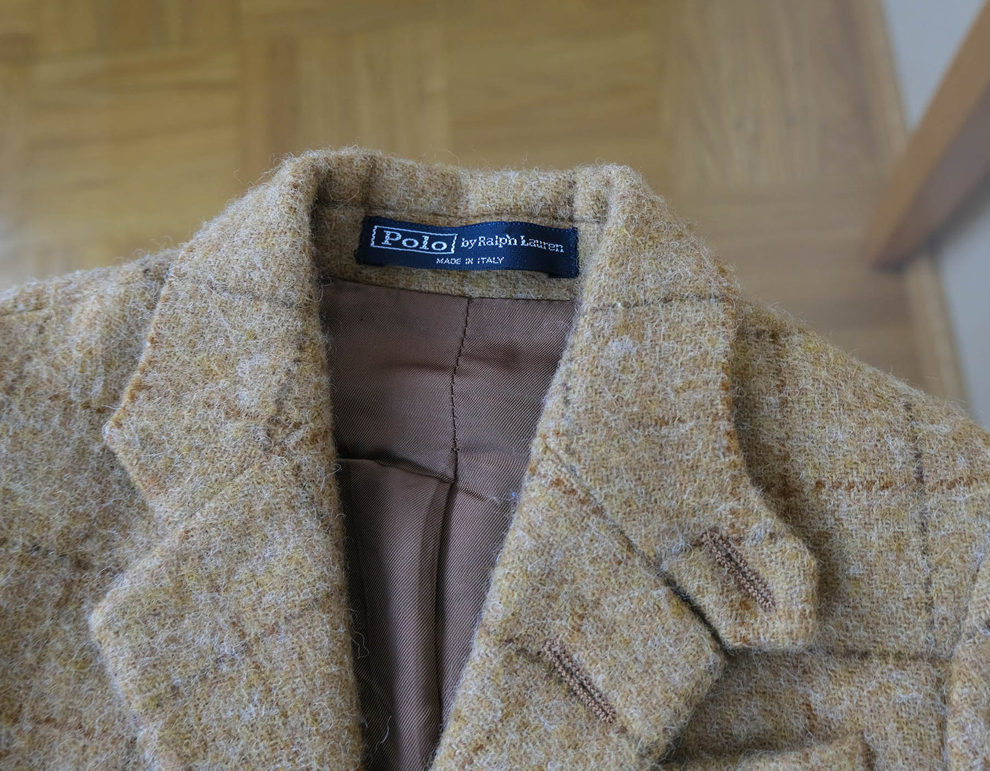 Polo Ralph Lauren, poikien vaalea tweedtakki, koko 2