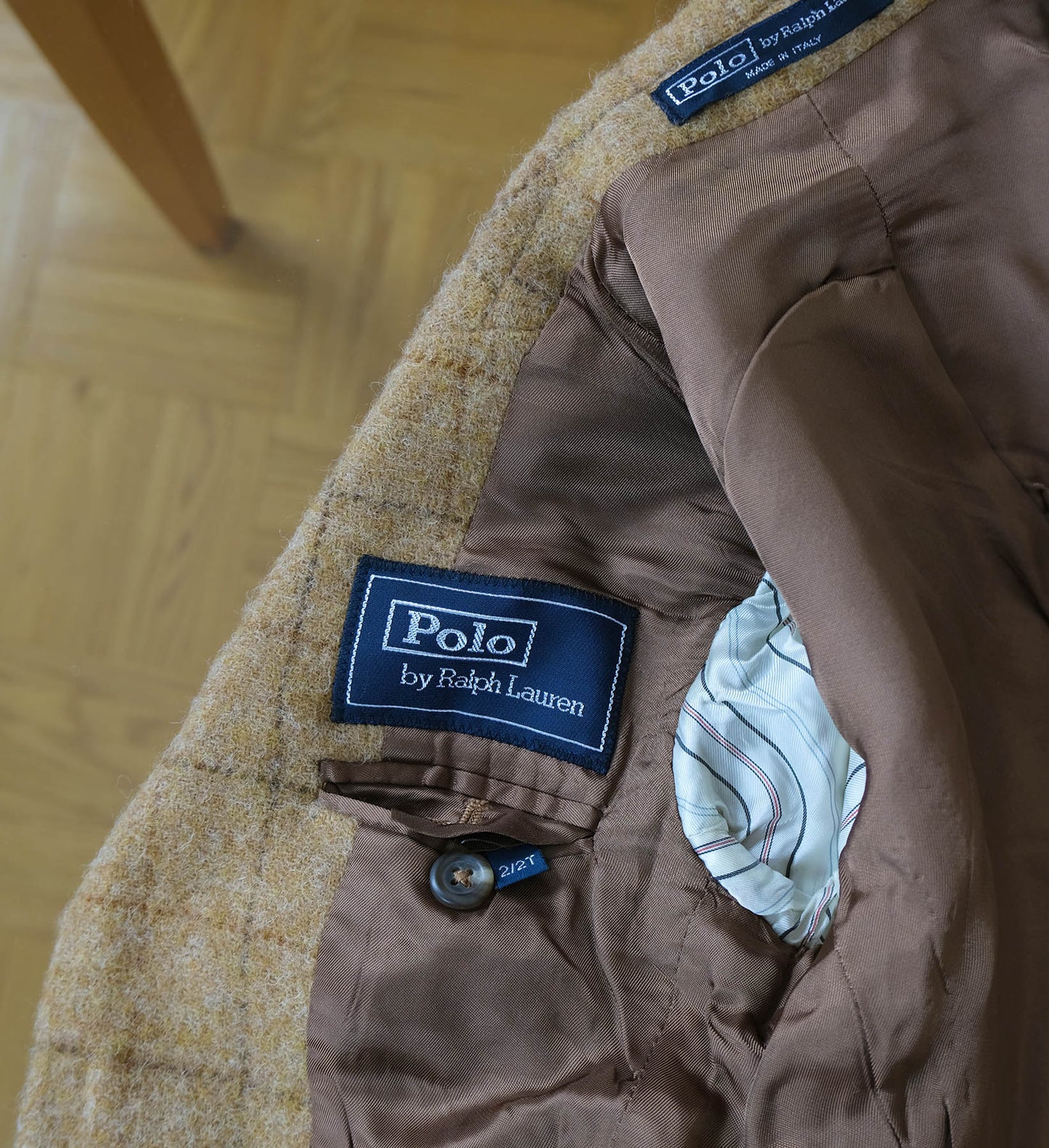 Polo Ralph Lauren, poikien vaalea tweedtakki, koko 2