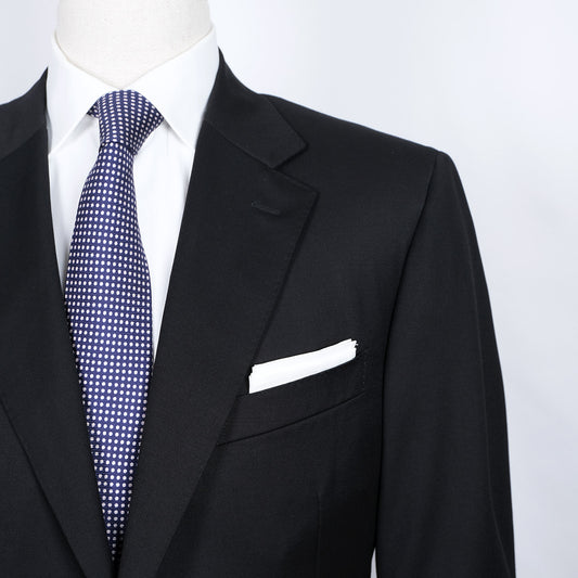 Canali, black wool suit, size 56EU