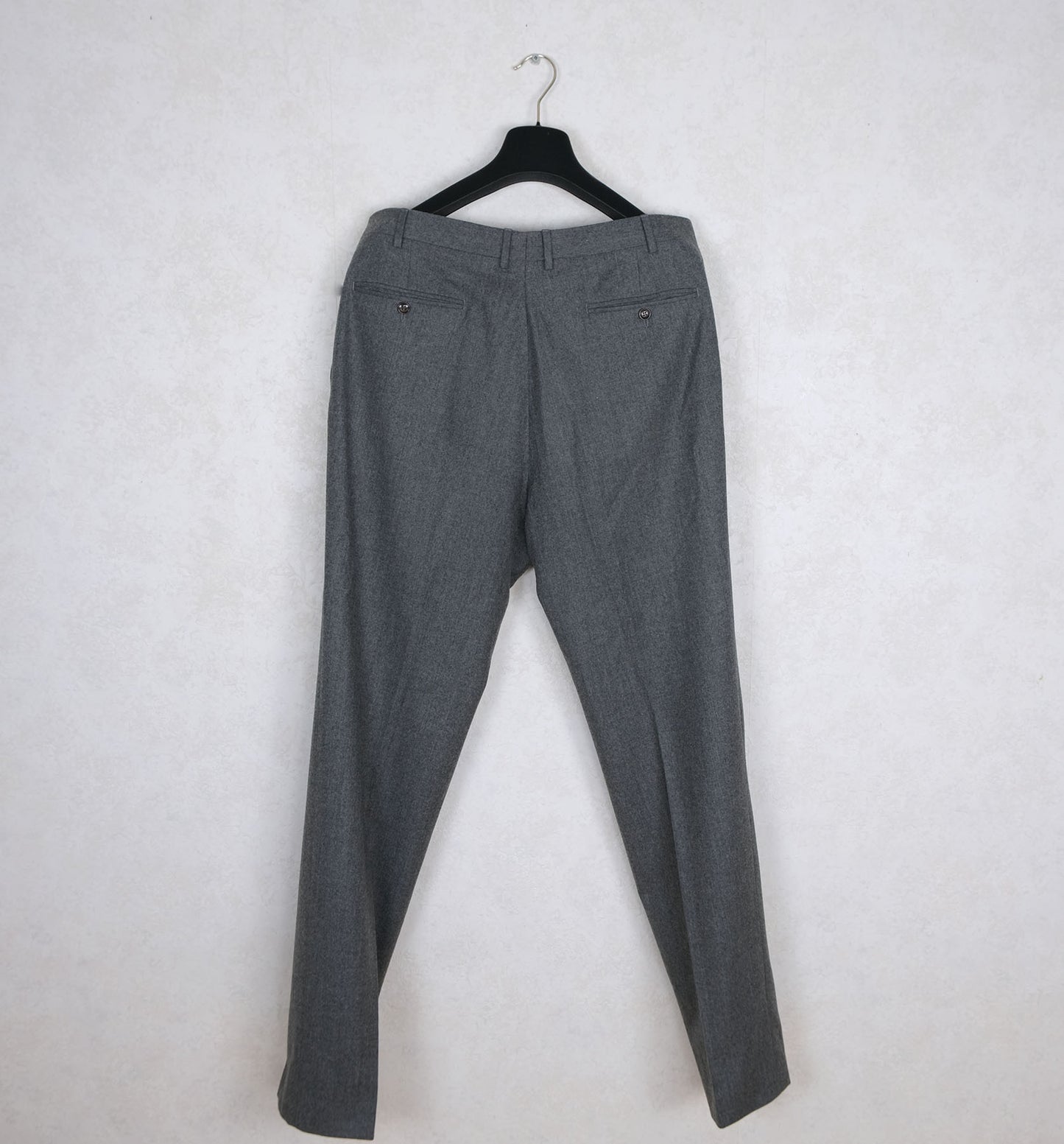 Canali, gray flannel suit, size 46UK, long cut