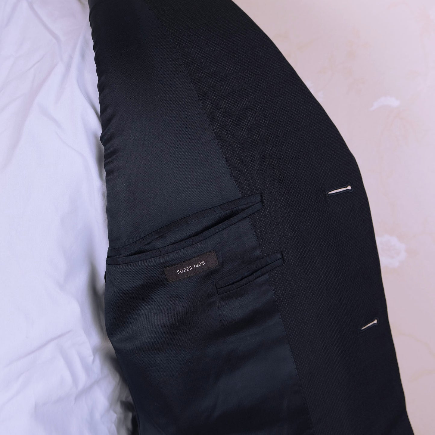 Canali, dark grey suit, size 44UK, pinstripe, double-breasted