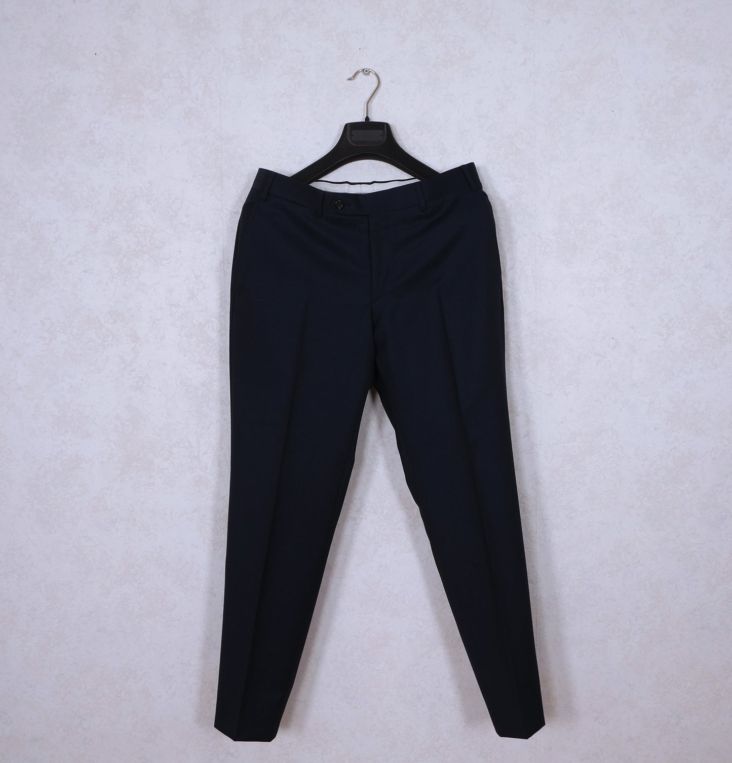 Canali, sininen puku, koko 46, hoikka, lyhyempi