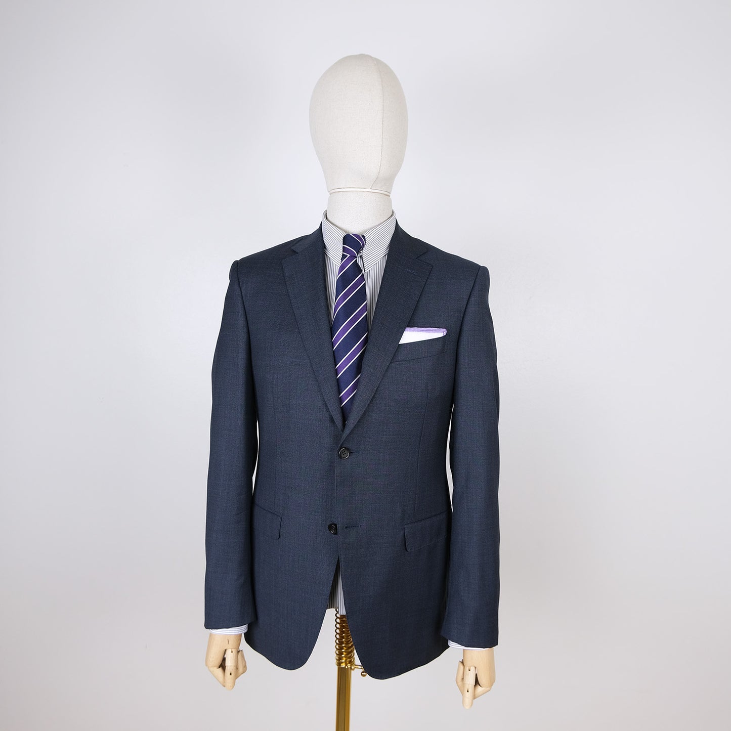 Canali, classic navy blue suit, size 42UK, slim