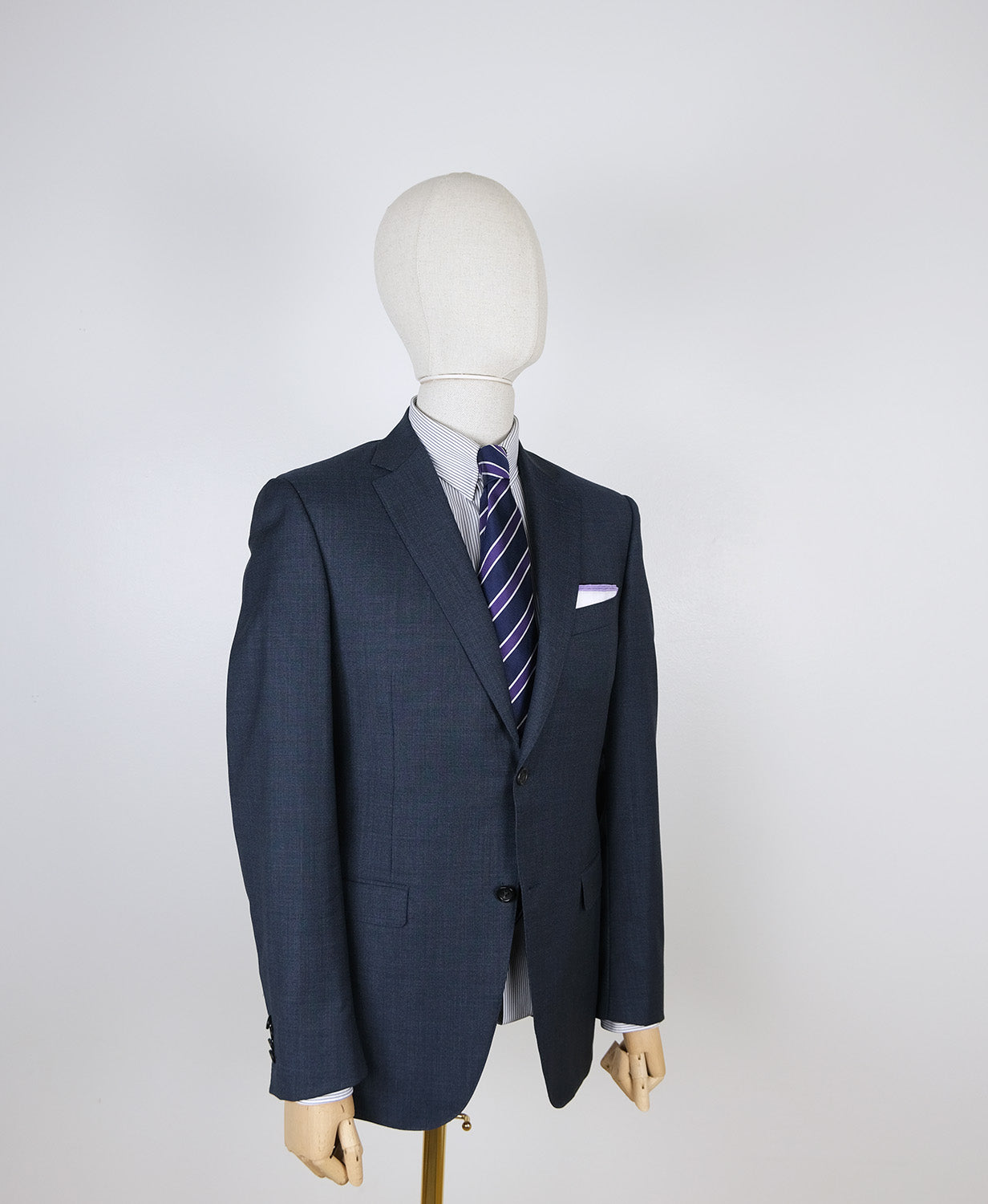 Canali, classic navy blue suit, size 42UK, slim