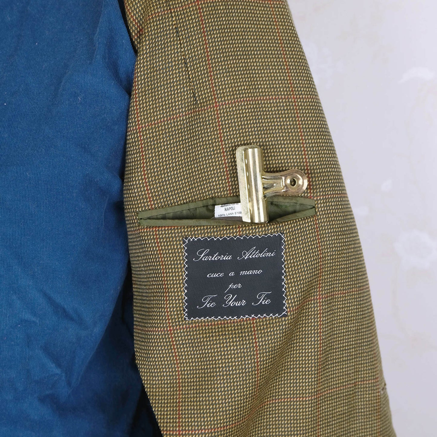 Cesare Attolini, light tweed jacket, size 50EU, handmade in Naples