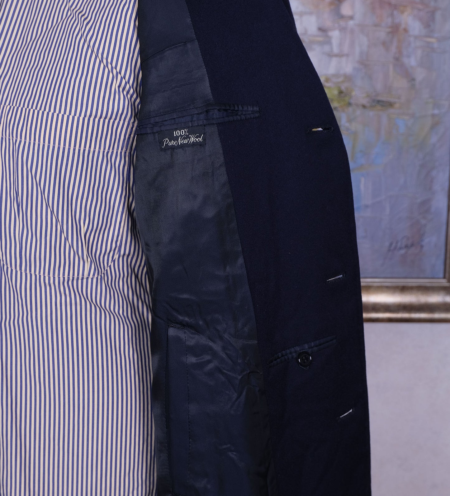 Chester Barrie, sininen villakangastakki, koko 48 tai 50