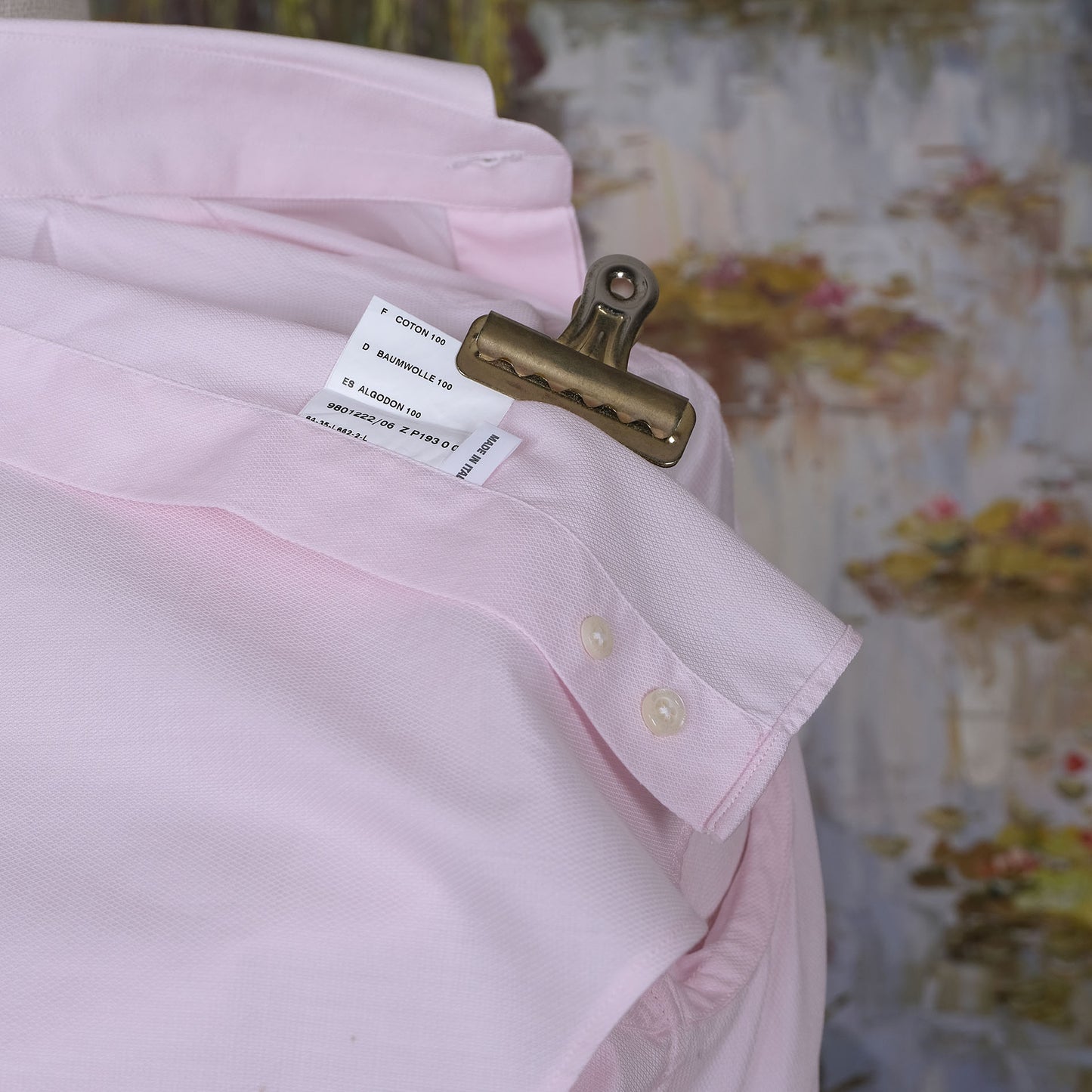 Corneliani, vaaleanpunainen kauluspaita, koko 38, erikoismalli