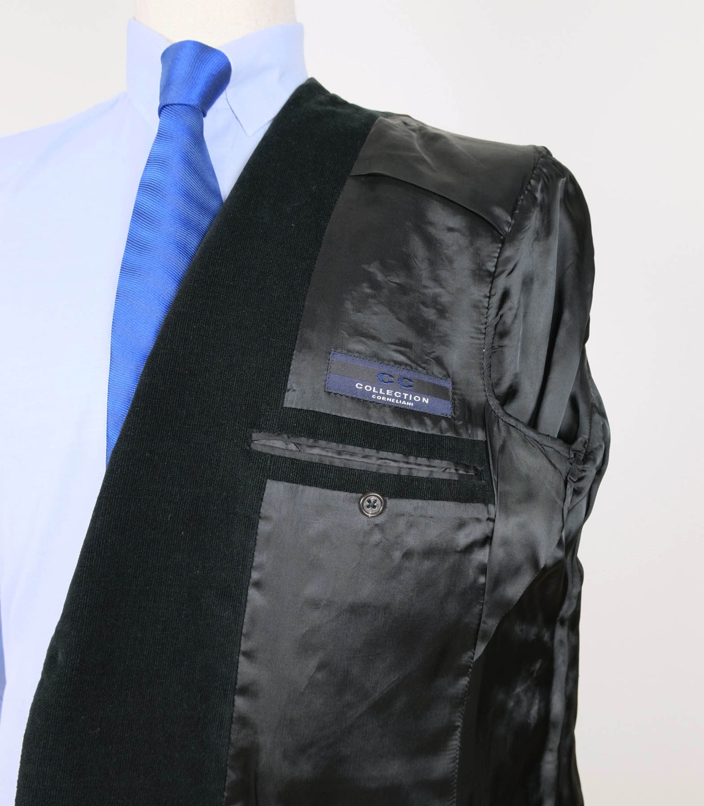 Corneliani, black corduroy jacket, size 52EU