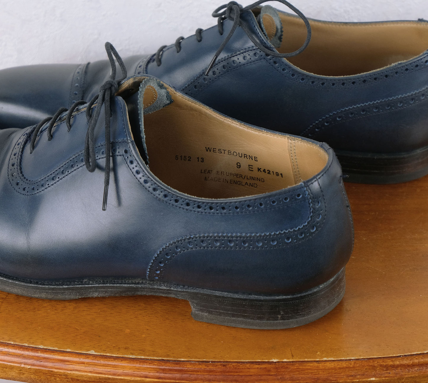 Crockett & Jones, siniset nauhakengät, koko 42.5