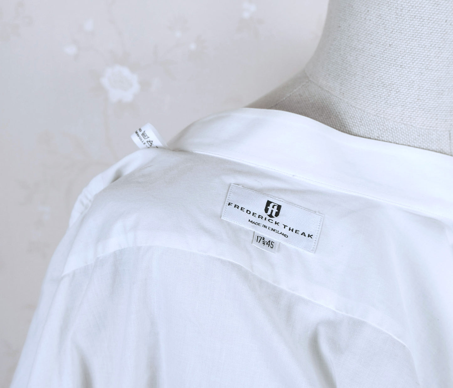 Frederick Theak, dinner shirt, size 45, made in England