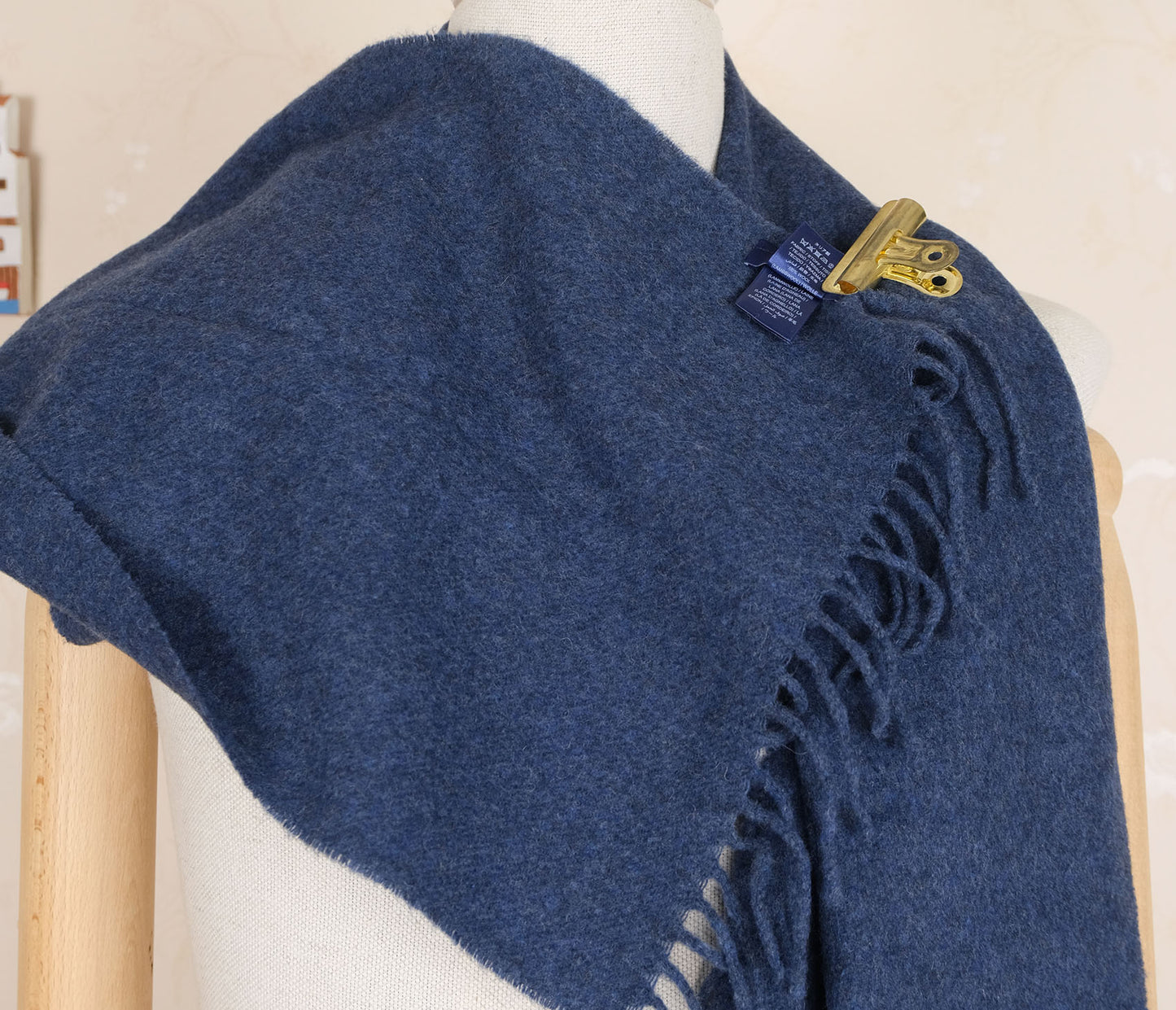 Hermès, blue-gray silk tie, made in France