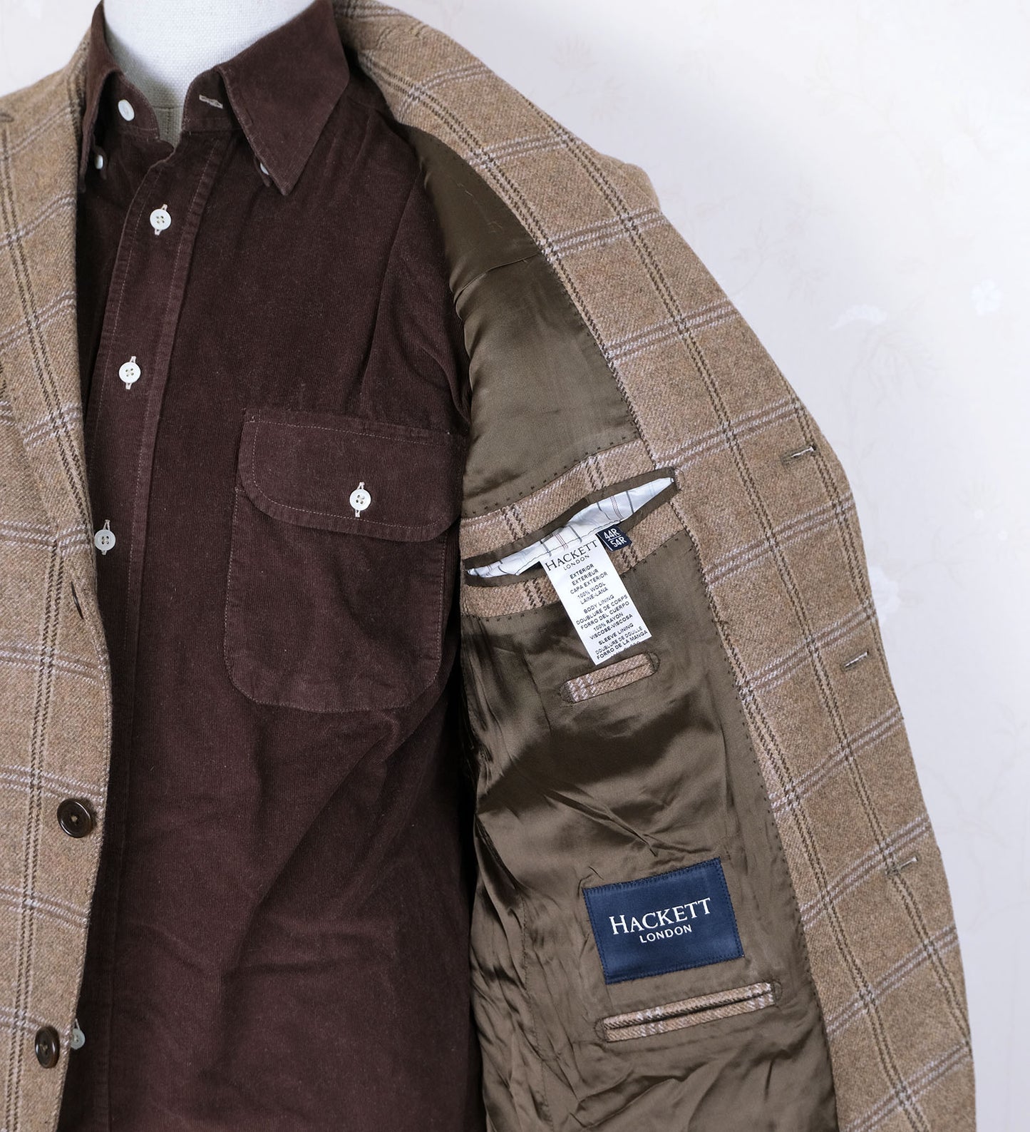 Hackett, blue-grey jacket, size 54EU, Fox Brothers cloth, RRP 775 e