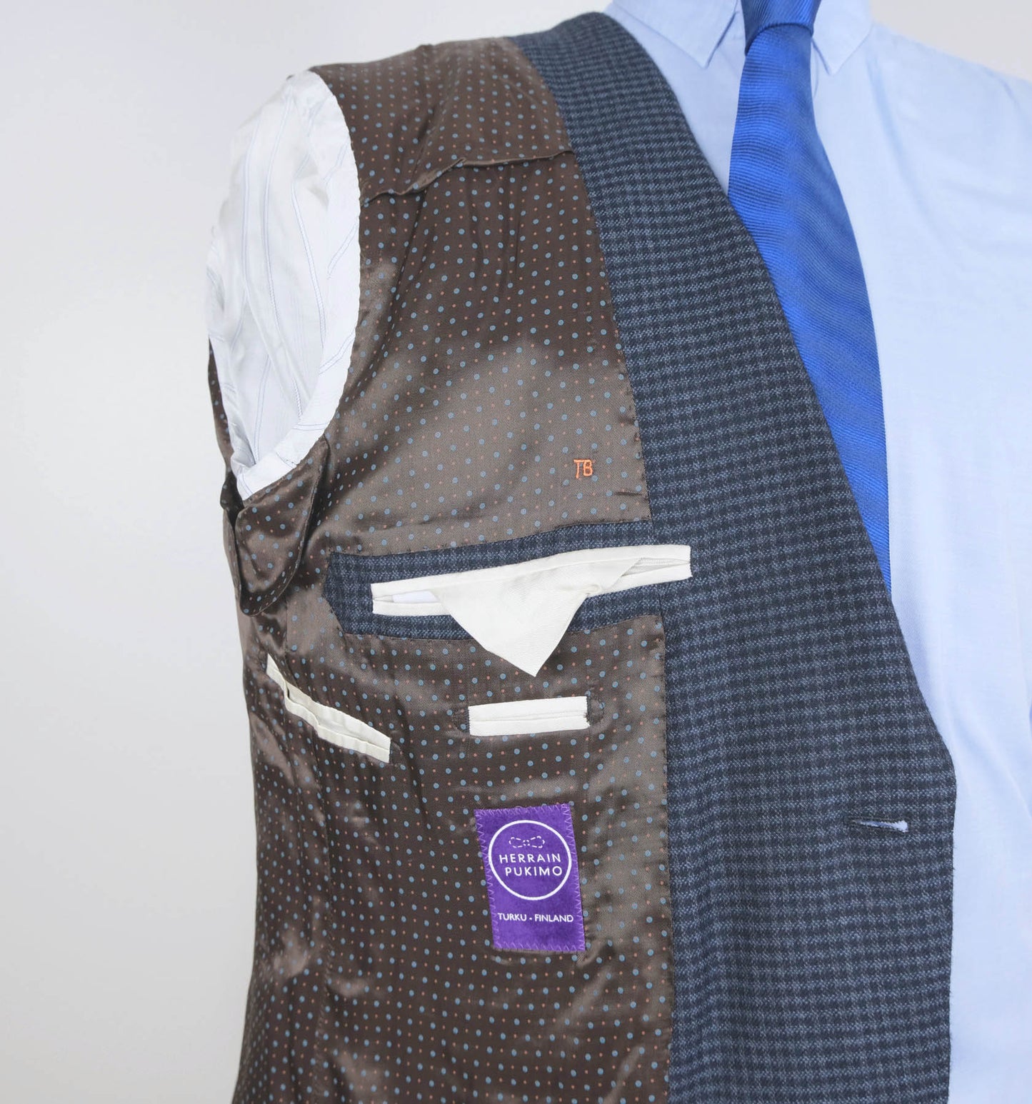 Herrainpukimo, tummansininen irtotakki, koko 50