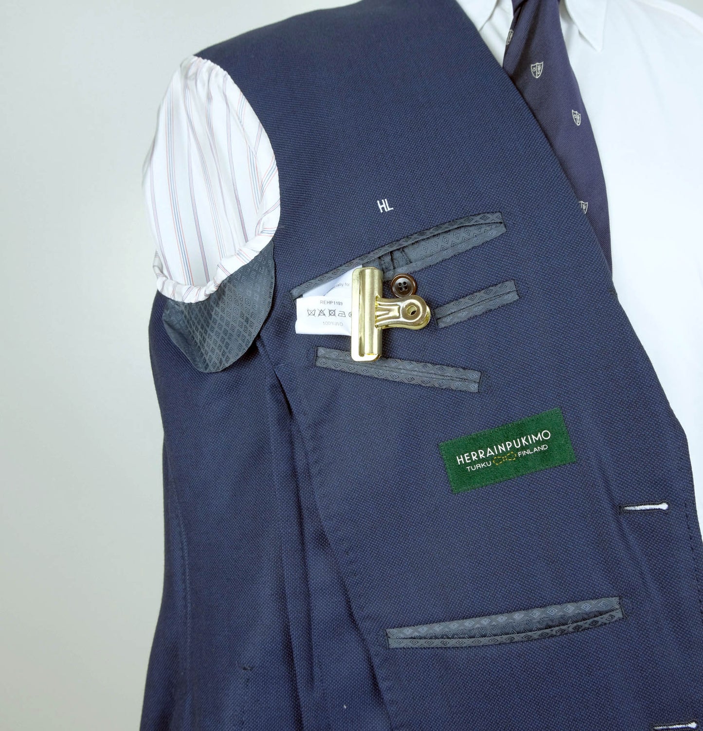 Herrainpukimo, sininen irtotakki, koko 54