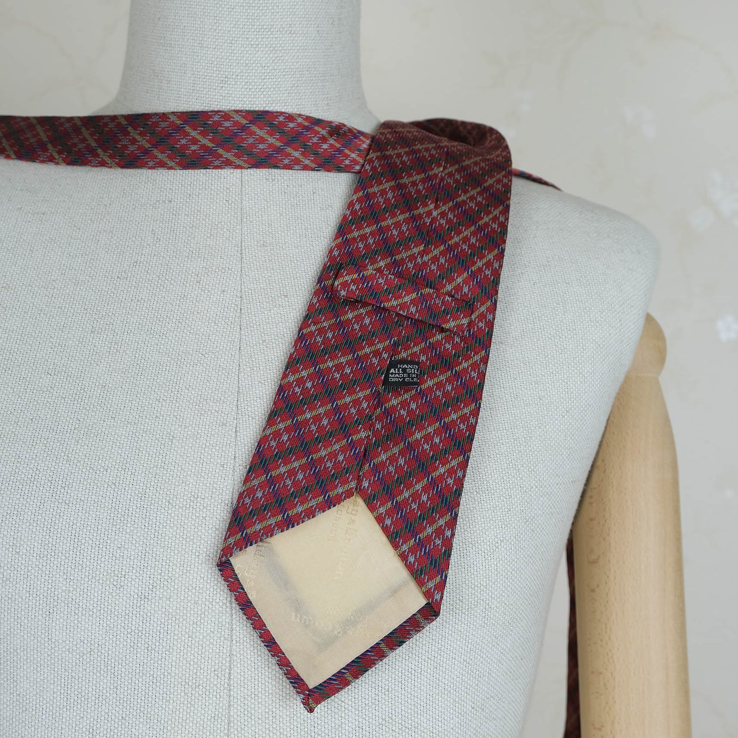 Hermès, blue-gray silk tie, made in France