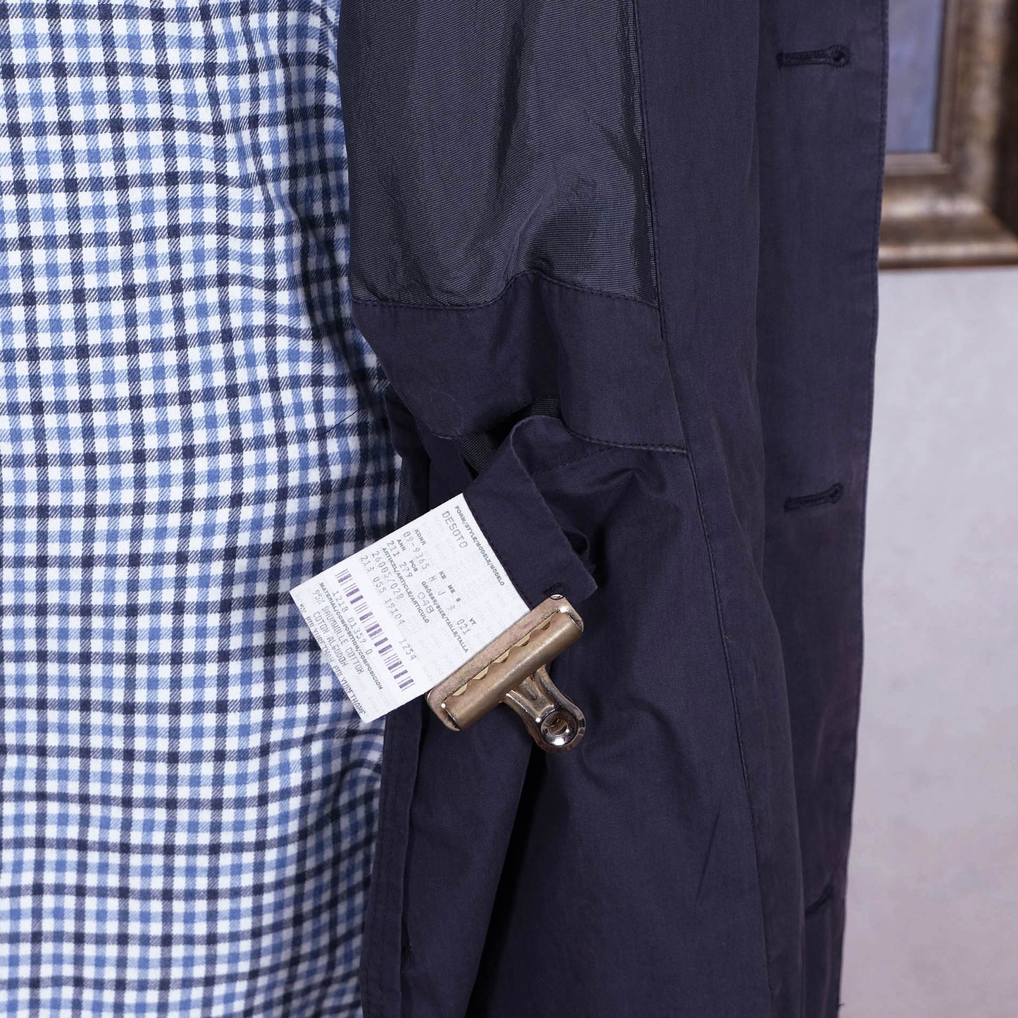 Hugo Boss, sininen sadetakki, koko 50, lyhyempi