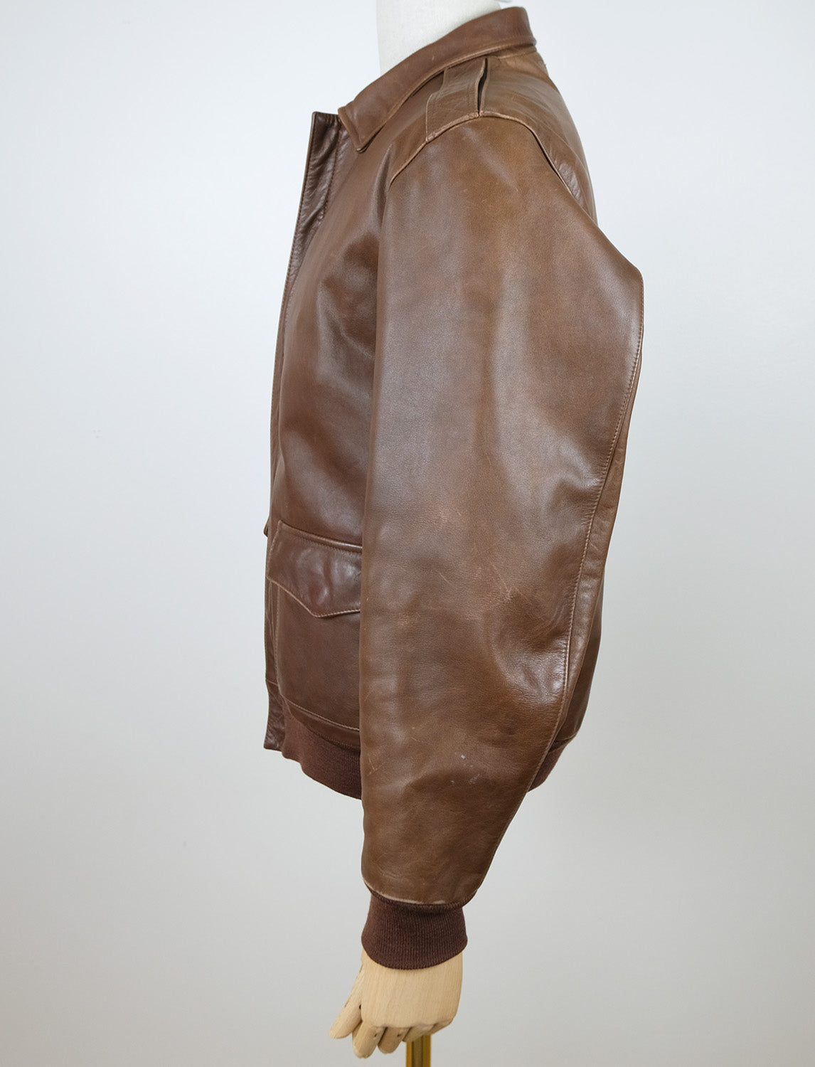 Polo Ralph Lauren, A-2 leather flight jacket, size M, RRP 1199 e