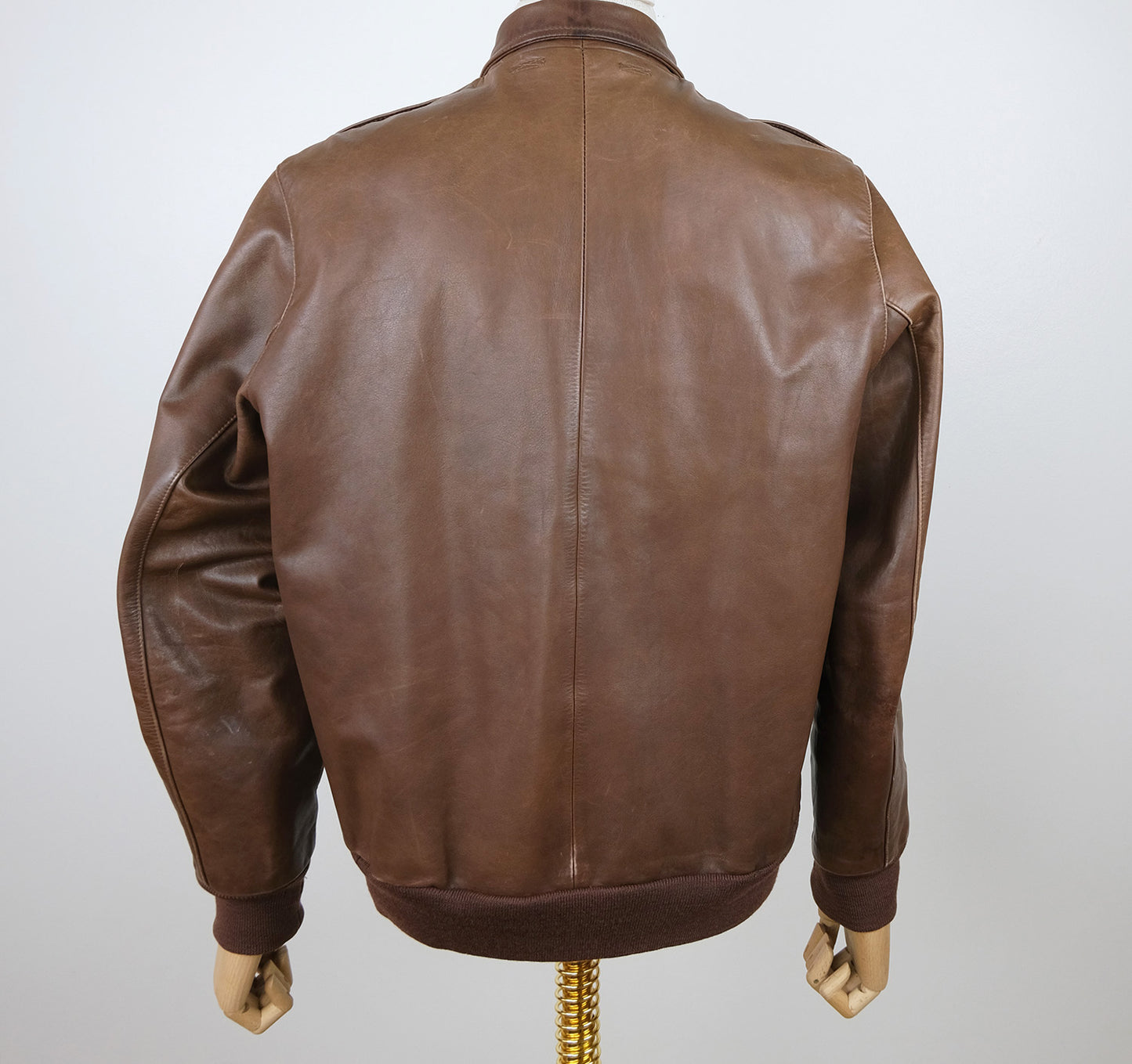 Polo Ralph Lauren, A-2 leather flight jacket, size M, RRP 1199 e