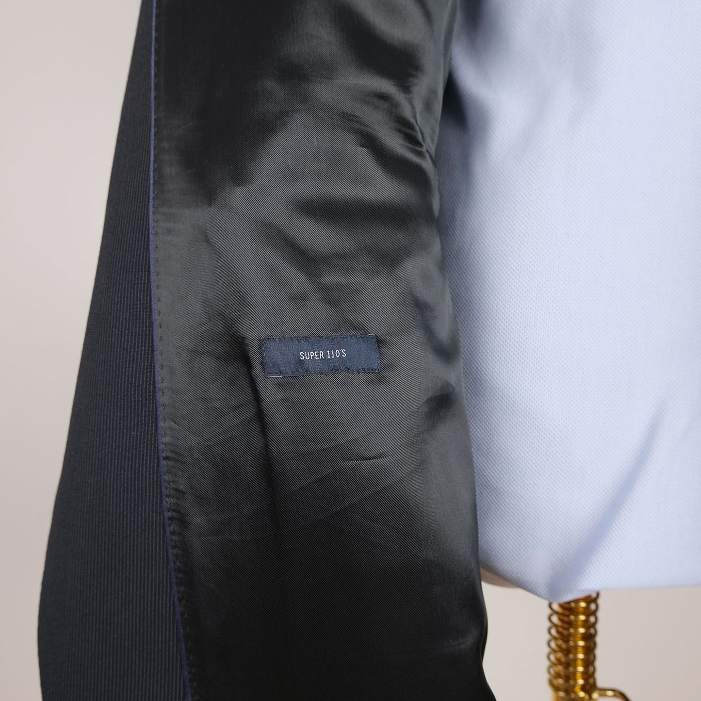 Eduard Dressler, dark pinstripe suit, size 46S UK