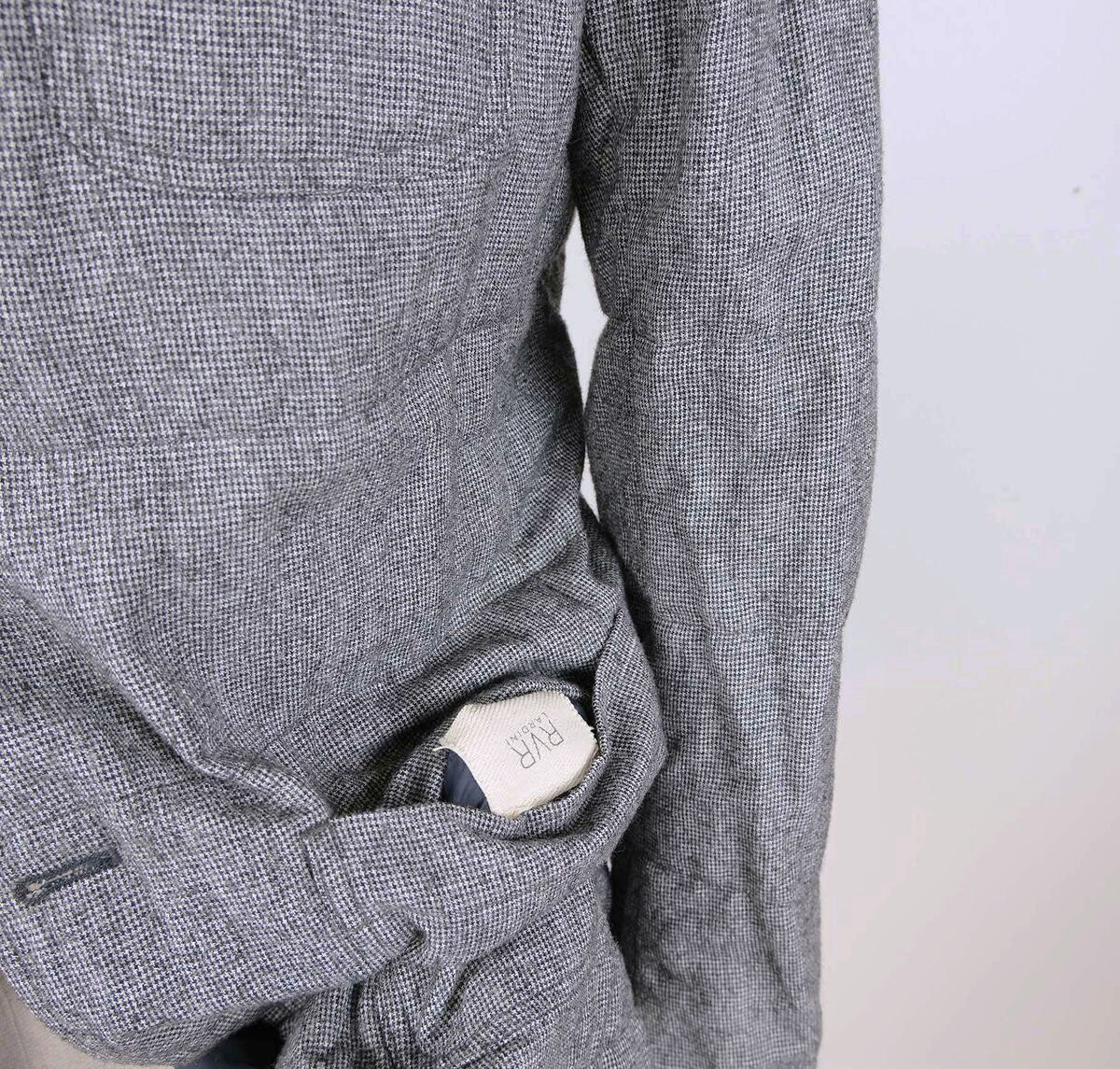 Lardini, short grey down jacket, size S