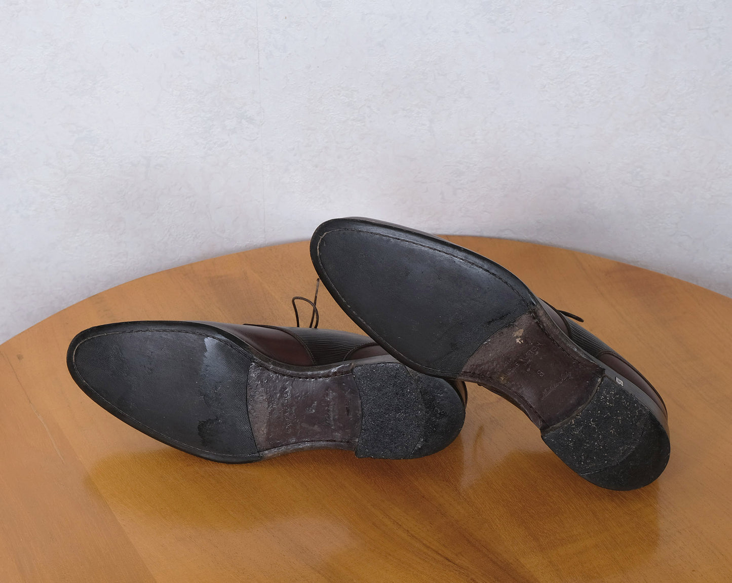 Louis Vuitton, brown lace-up shoes, size 42EU, certificate of authenticity