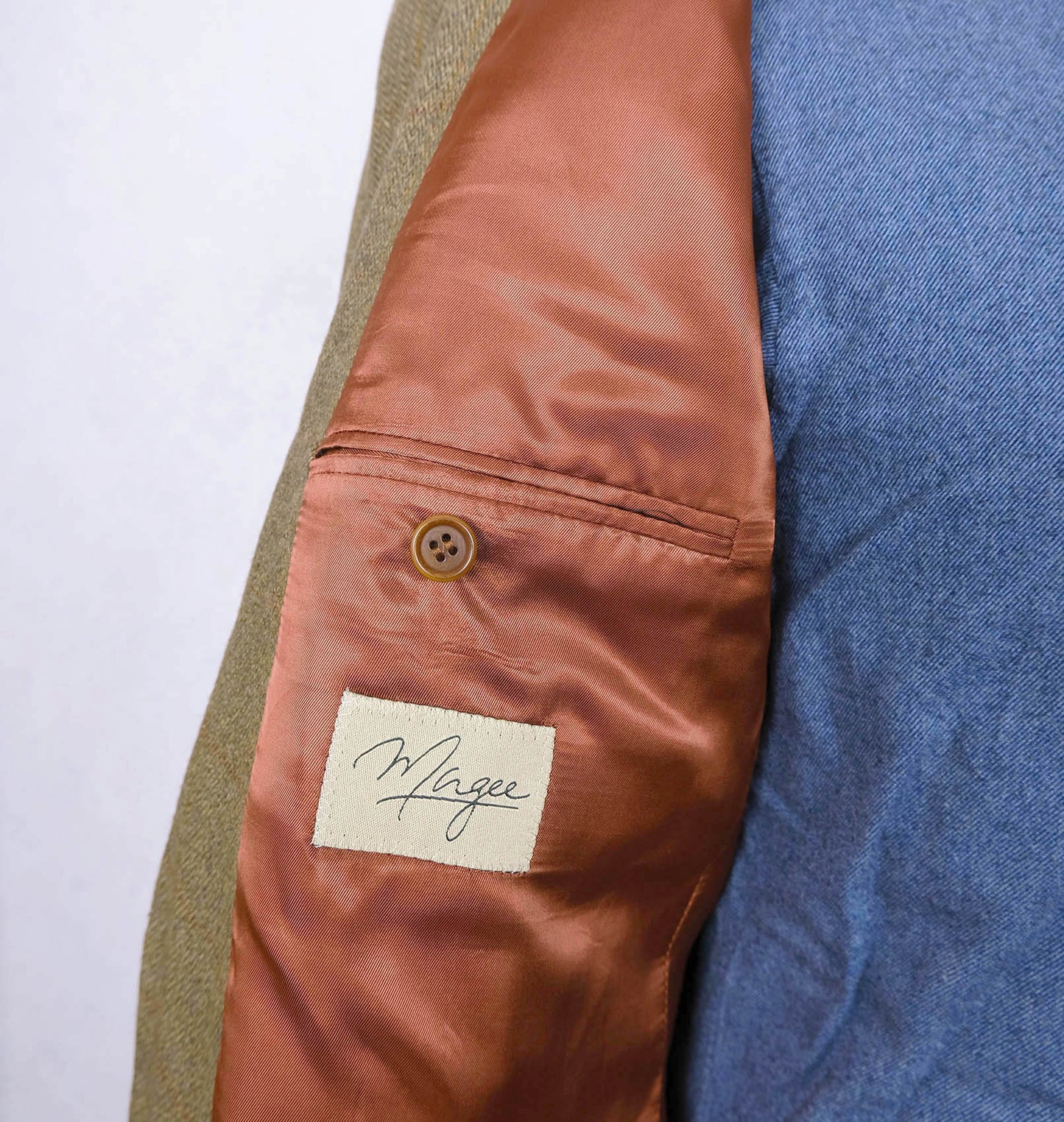 Magee, brown tweed jacket, size 52EU