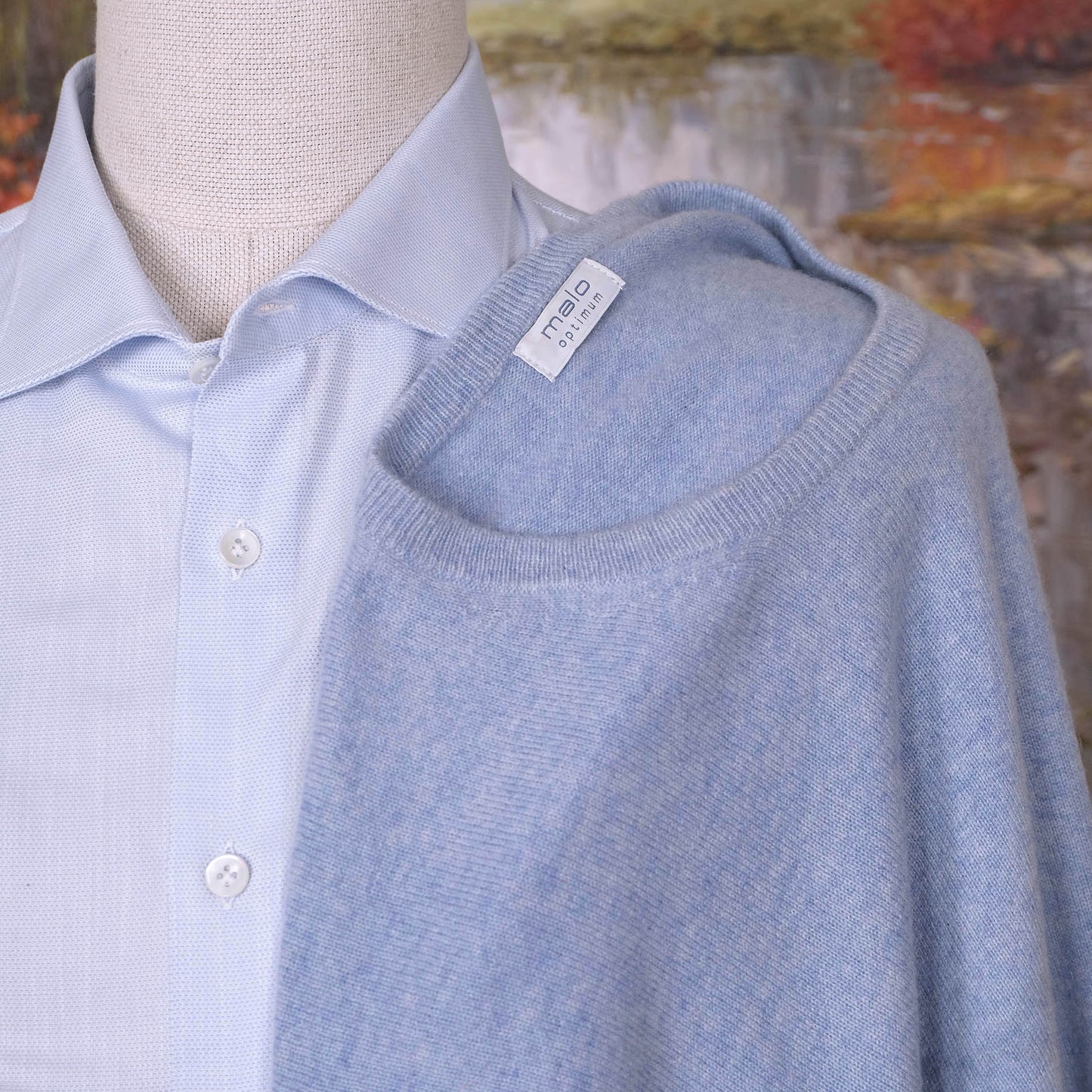 Malo, light blue sweater, size XXL, gorgeous cashmere wool