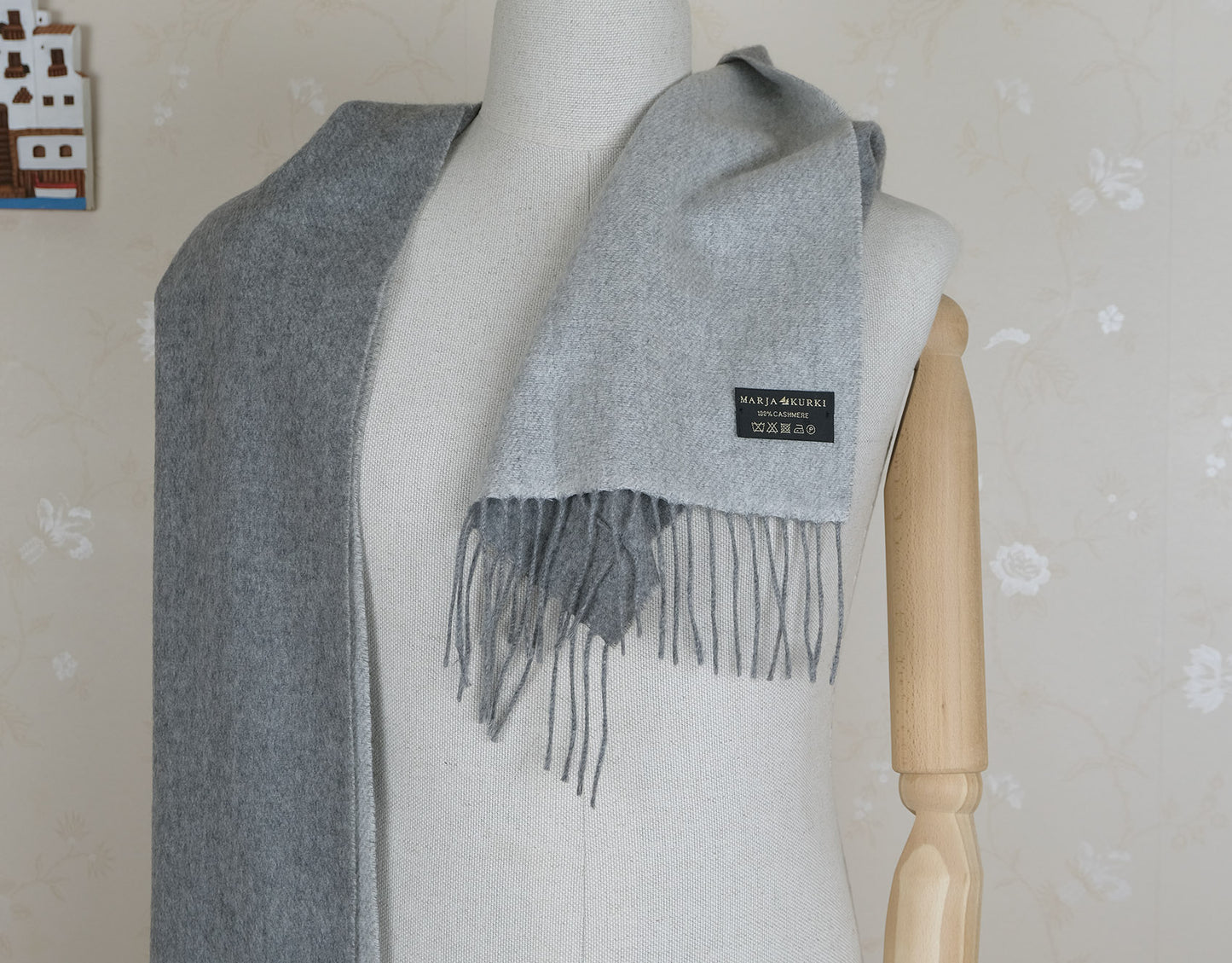 Hermès, blue-gray silk tie, made in France