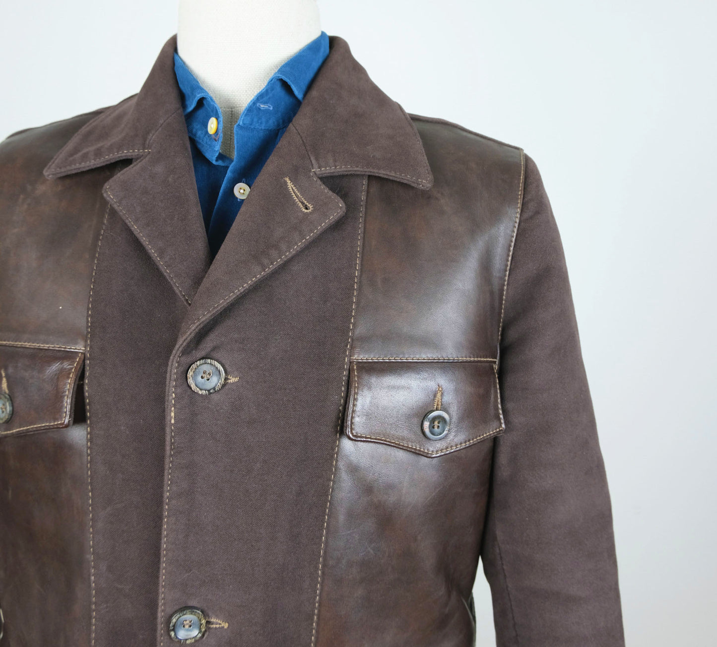 Marlboro Classics, brown horsehide jacket, size M, RRP 599 e