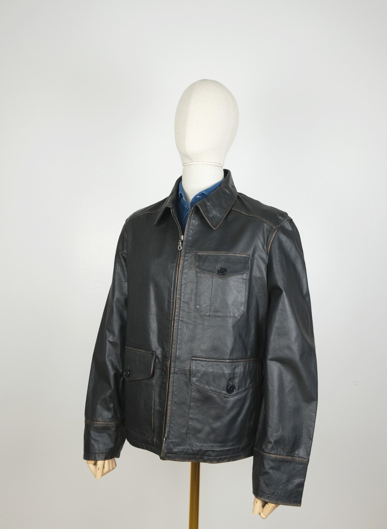 Marlboro Classics, MCS, leather jacket, size XL, RRP 599 e