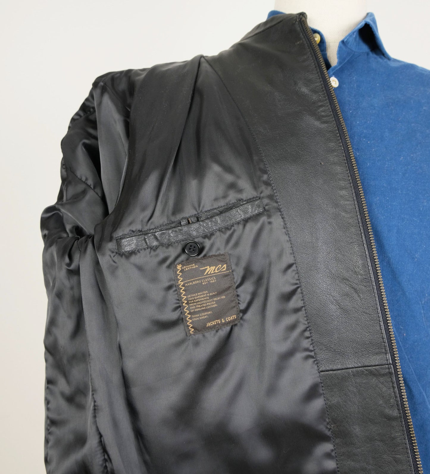 Marlboro Classics, MCS, leather jacket, size XL, RRP 599 e
