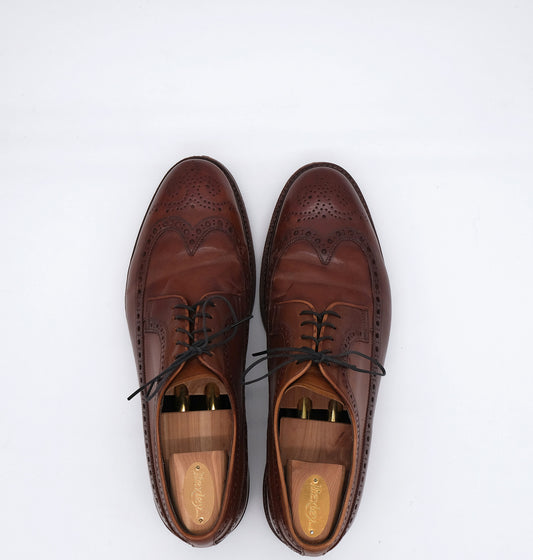 Meermin, brogue-kengät, koko 44.5, kumipohja, shell cordovan