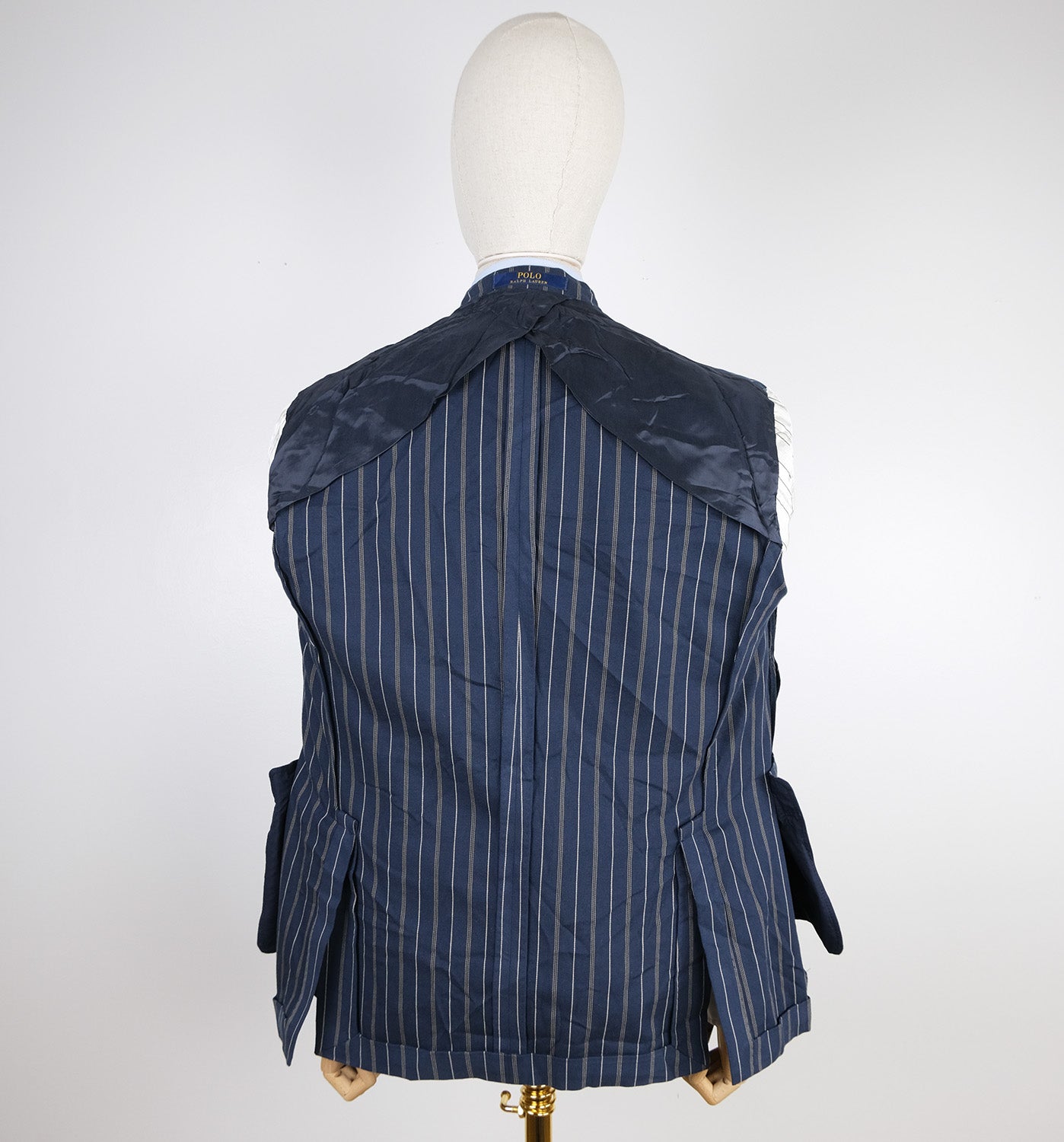 Polo Ralph Lauren, blue cotton stripe jacket, size 52EU, slim