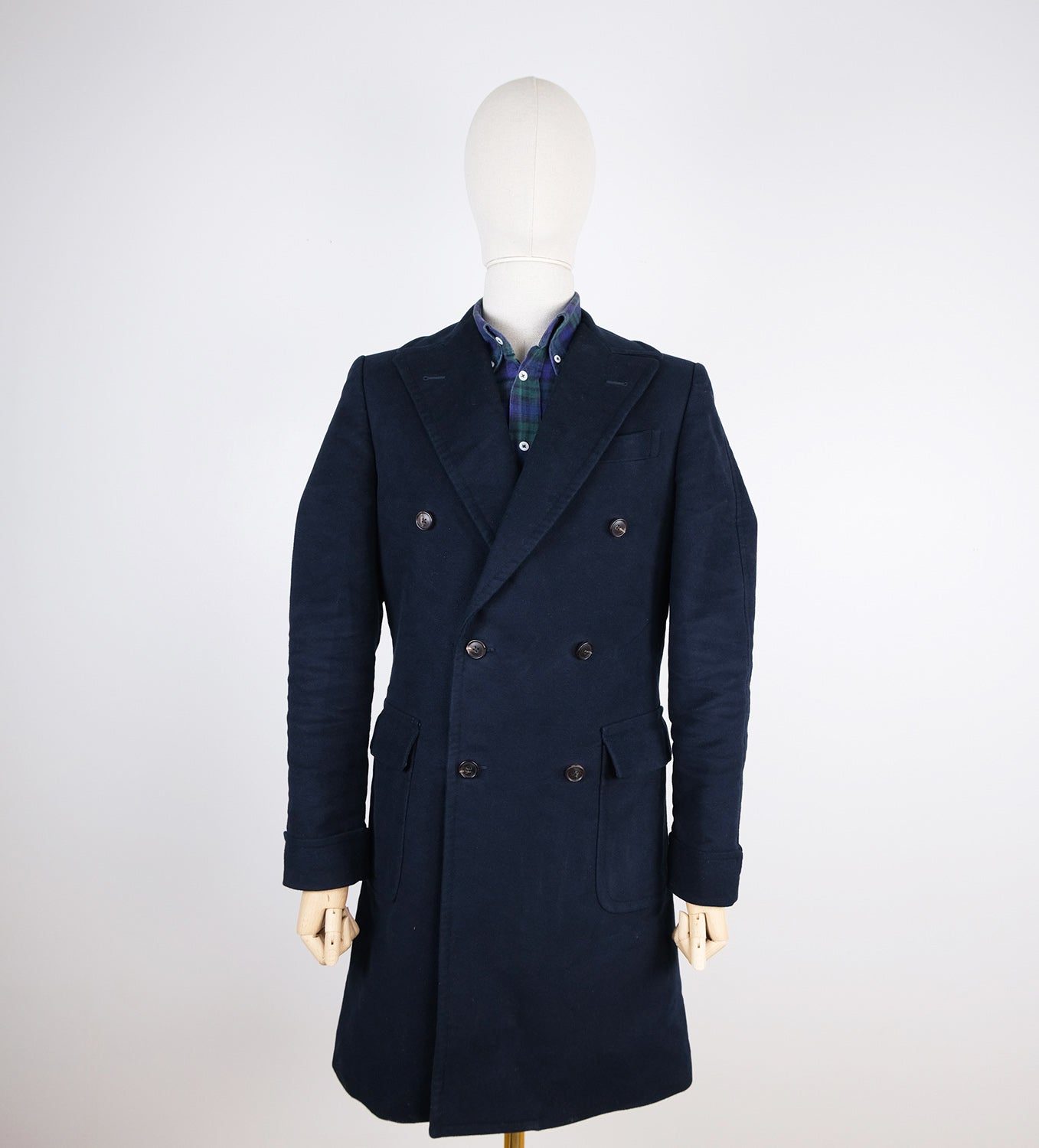 Suitsupply, blue ulster coat, size 36UK, cotton, Jort
