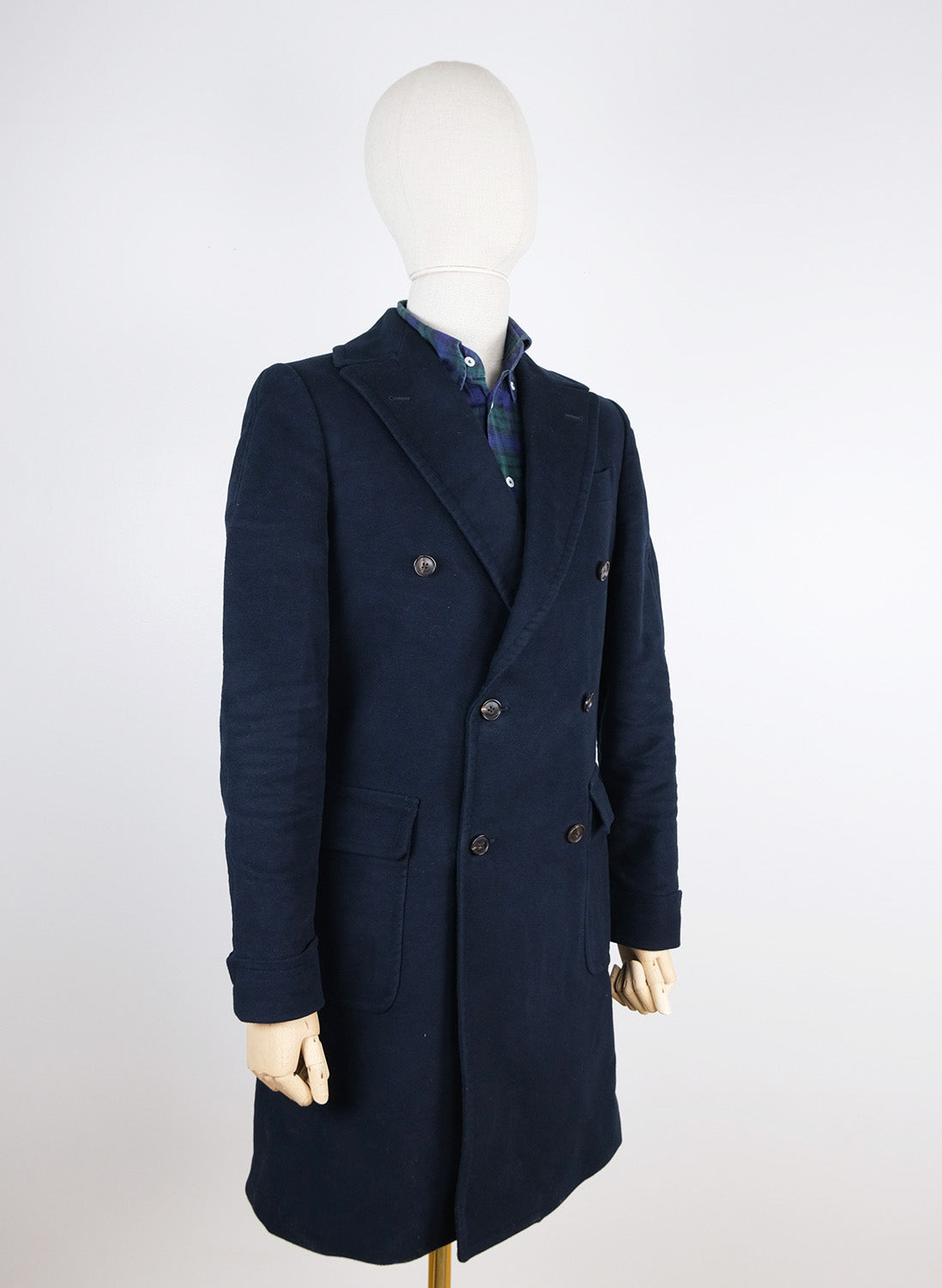 Suitsupply, blue ulster coat, size 36UK, cotton, Jort