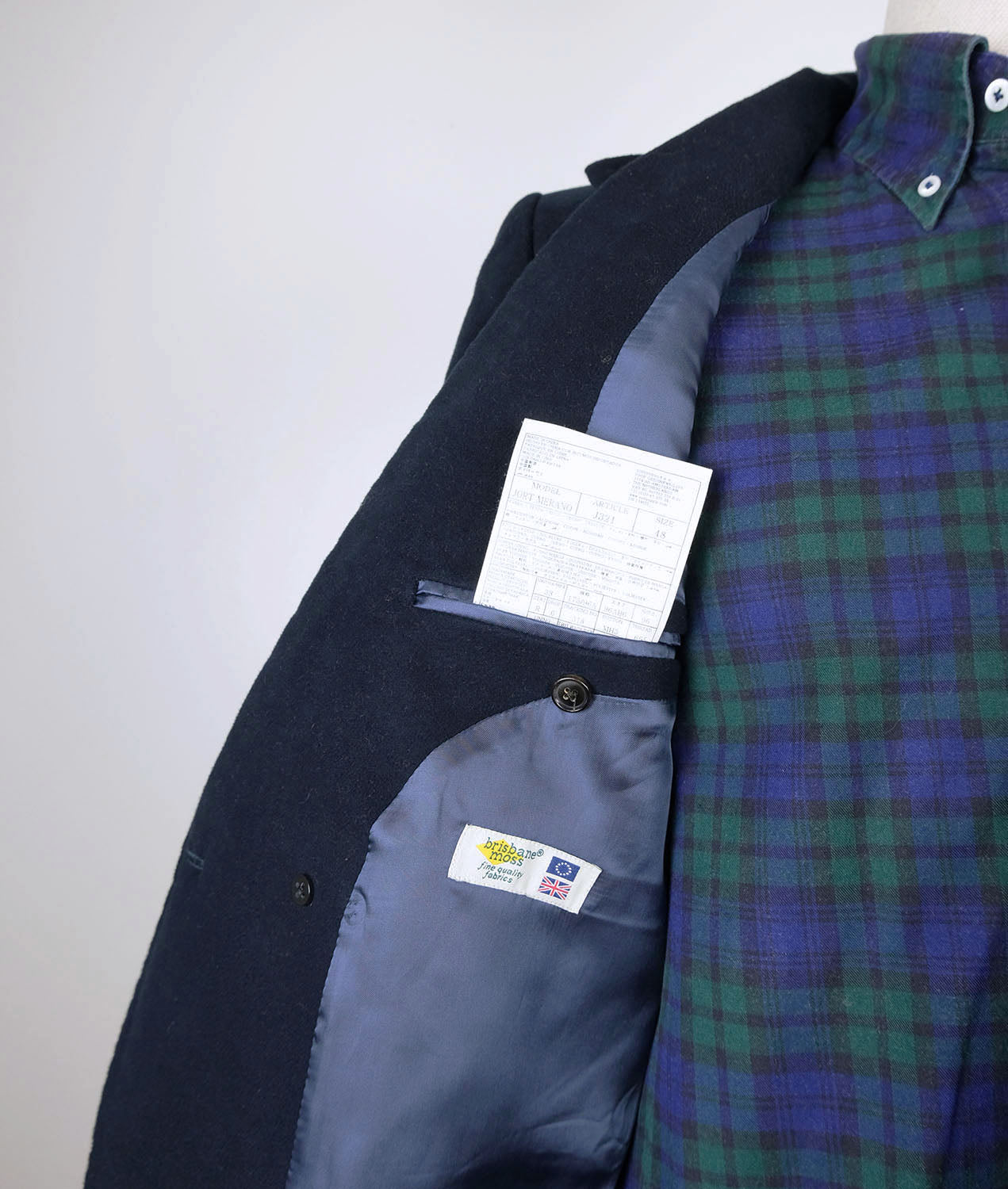 Suitsupply, blue ulster coat, size 36UK, cotton, Jort