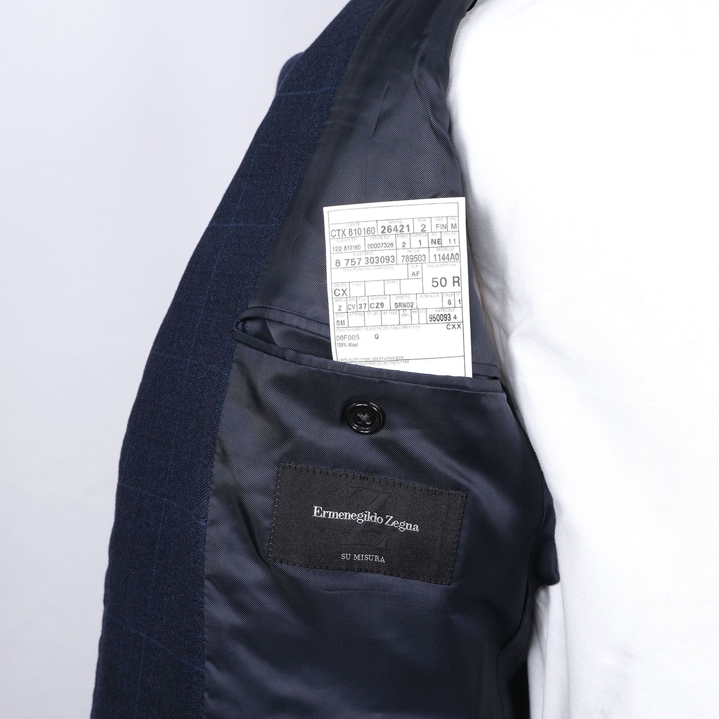 Ermenegildo Zegna, tummansininen irtotakki, koko 50