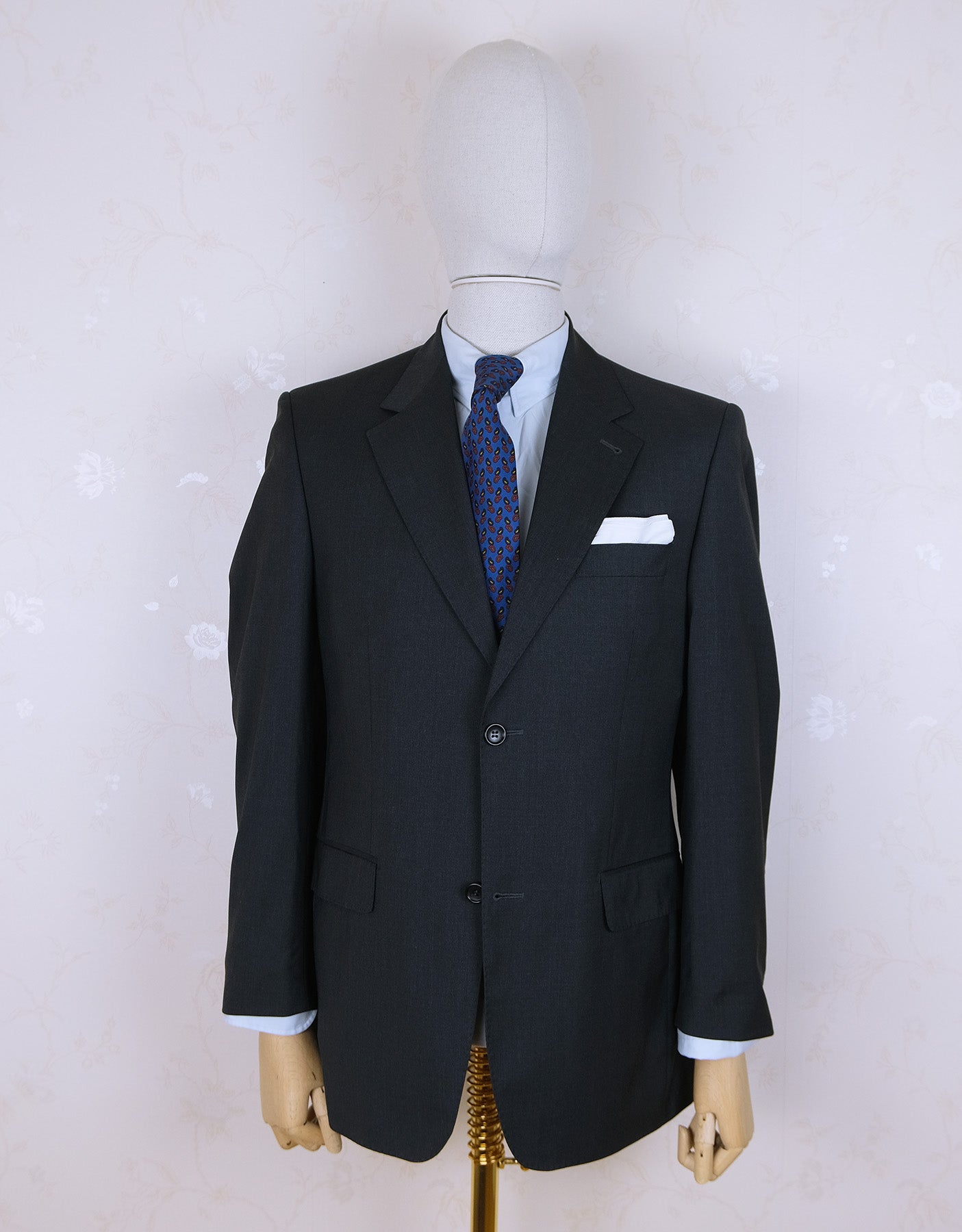 Paul and Shark, dark business suit, size 46UK, cotton