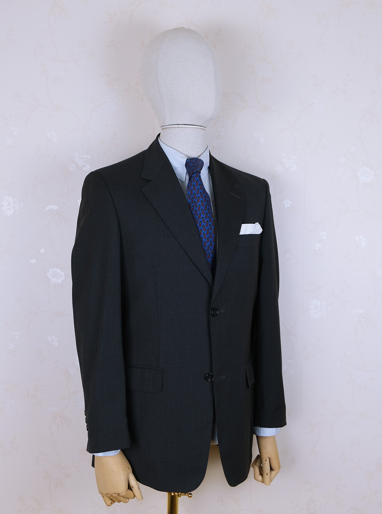 Paul and Shark, dark business suit, size 46UK, cotton