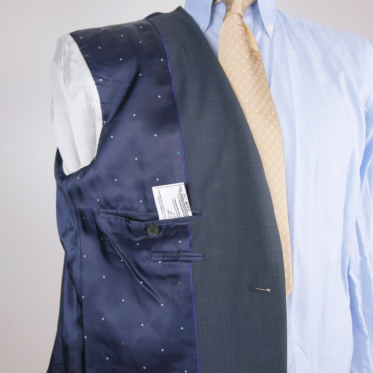 Paul Smith, dark grey jacket, glen check, size 50EU, slim