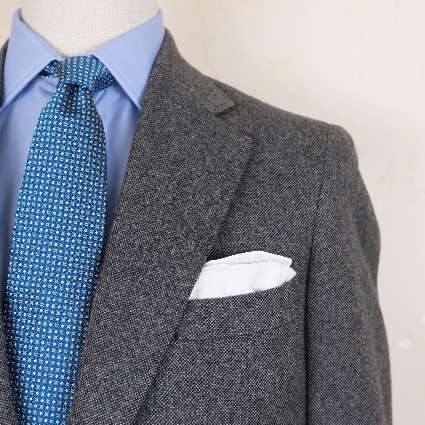 Paul Stuart, grey suit, size 38UK, handmade in Canada