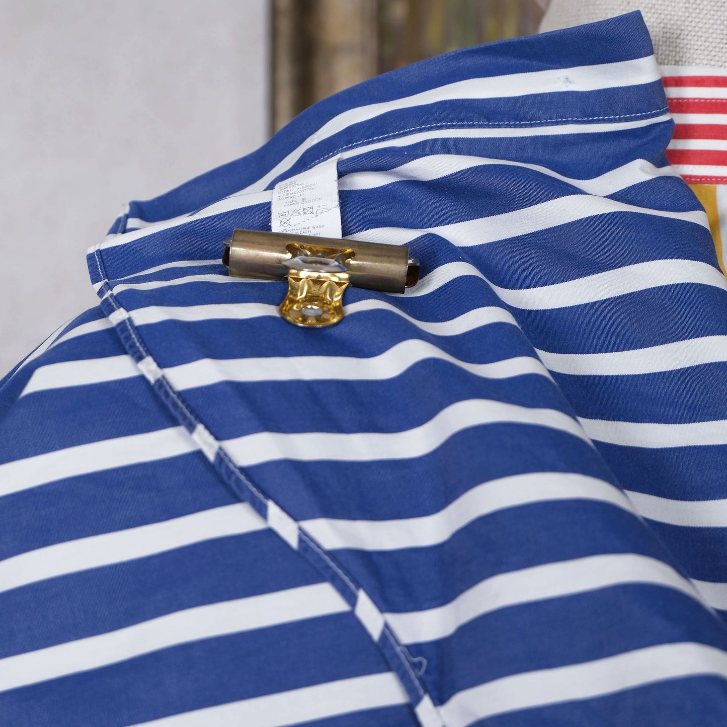 Paul and Shark, button-down shirt, size M, thick stripe pattern