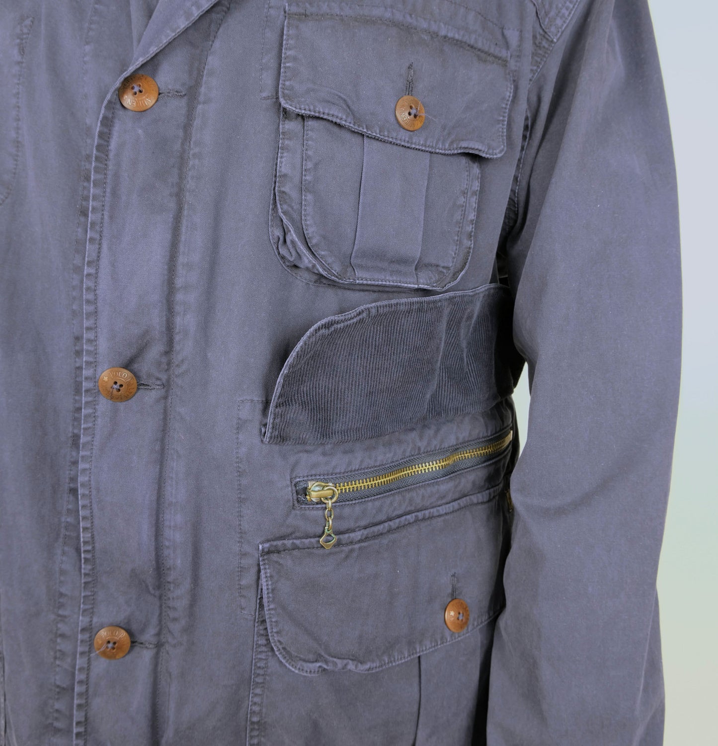 Polo Ralph Lauren, blue cotton jacket, size XXL, RRP 499 e