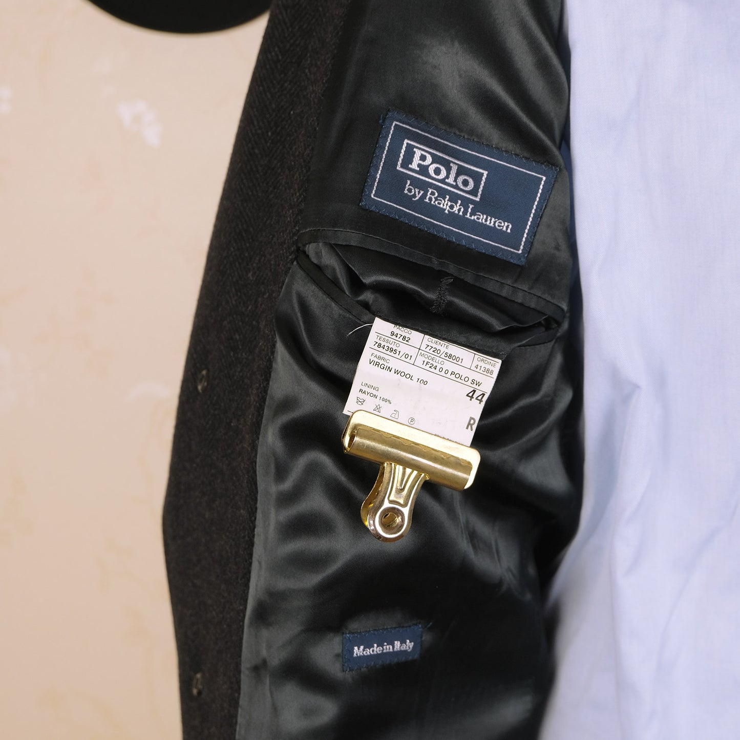 Polo Ralph Lauren, blue cotton jacket, size XXL, RRP 499 e