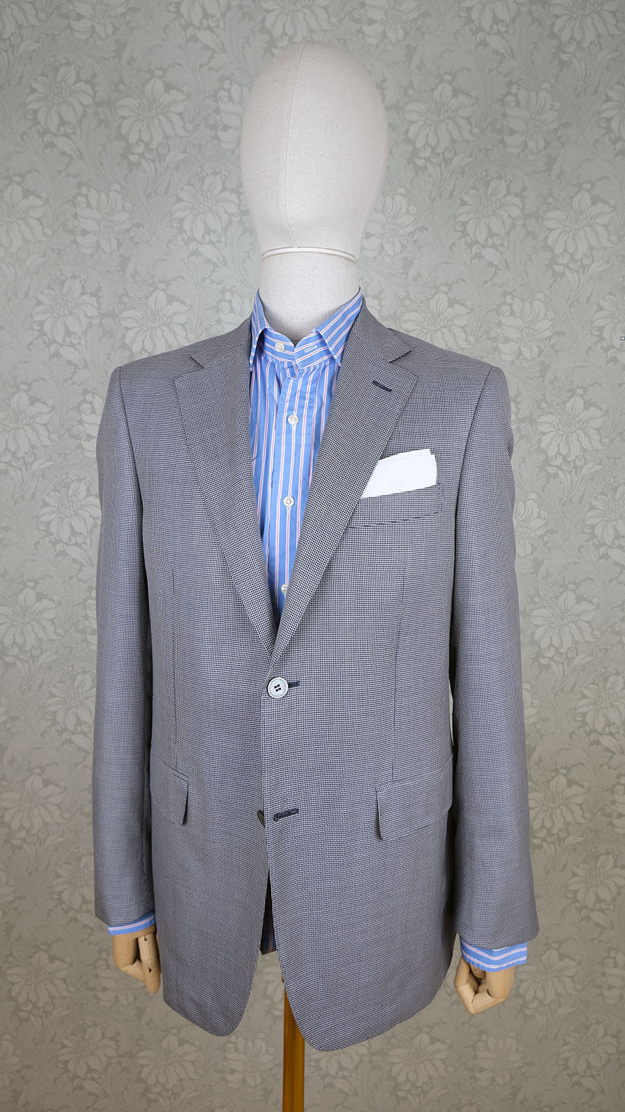 Canali, blue cashmere jacket, size 50, slim